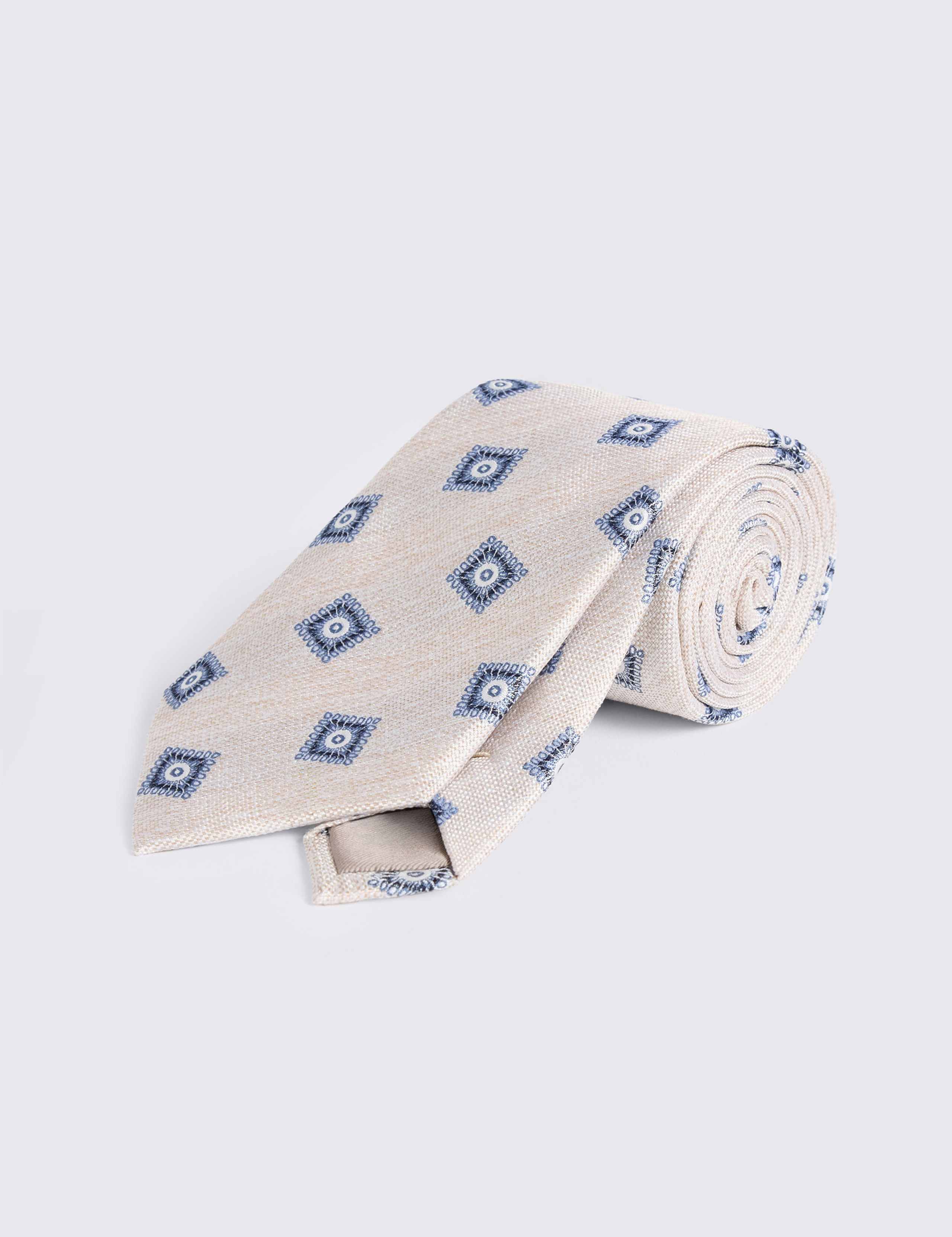 Geometric Pure Silk Tie 2 of 2