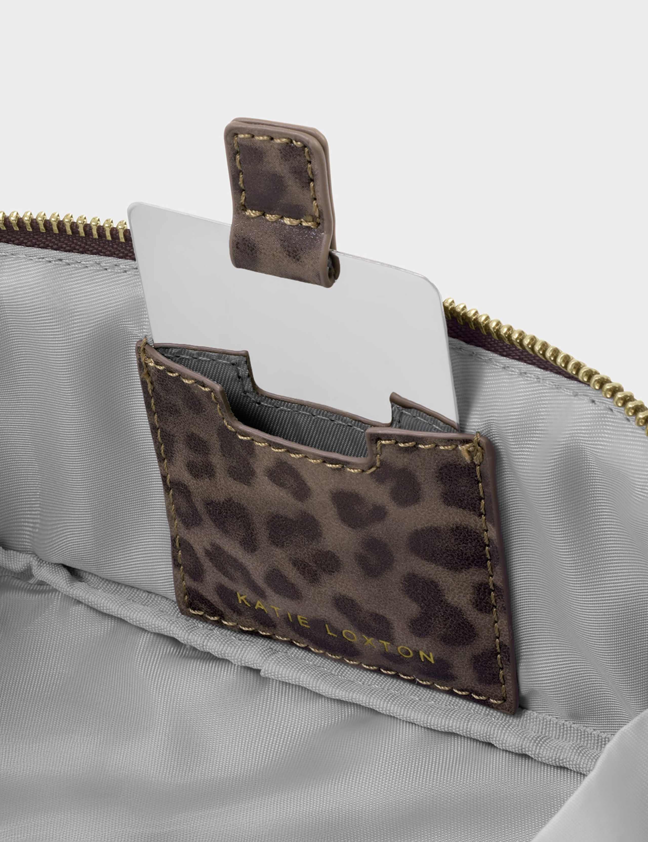 Leopard Print Mirror Makeup Bag 5 of 6