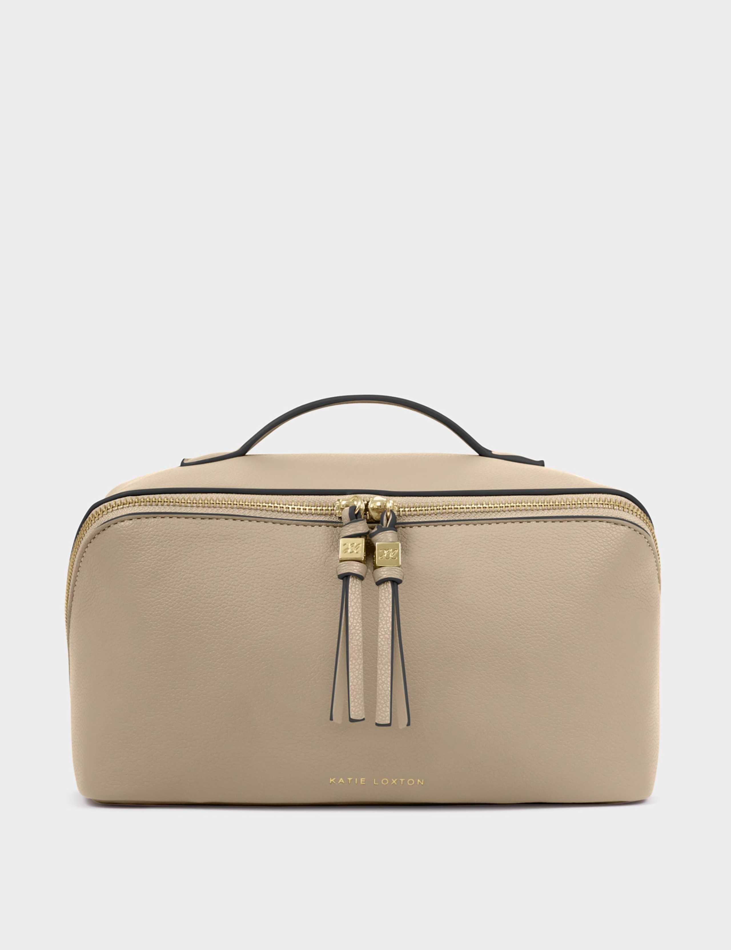 Faux Leather Structured Makeup Bag 1 of 6