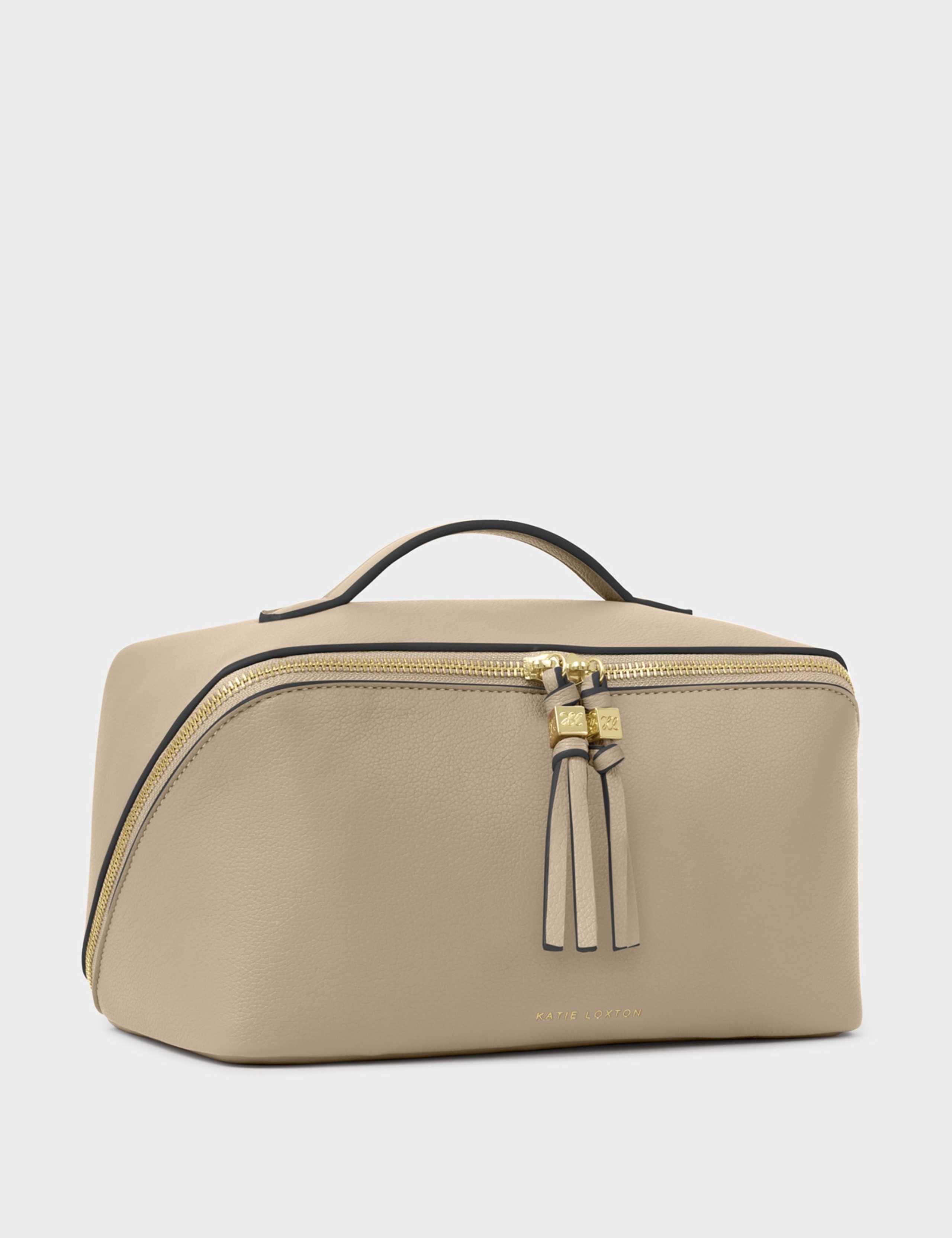 Faux Leather Structured Makeup Bag 2 of 6