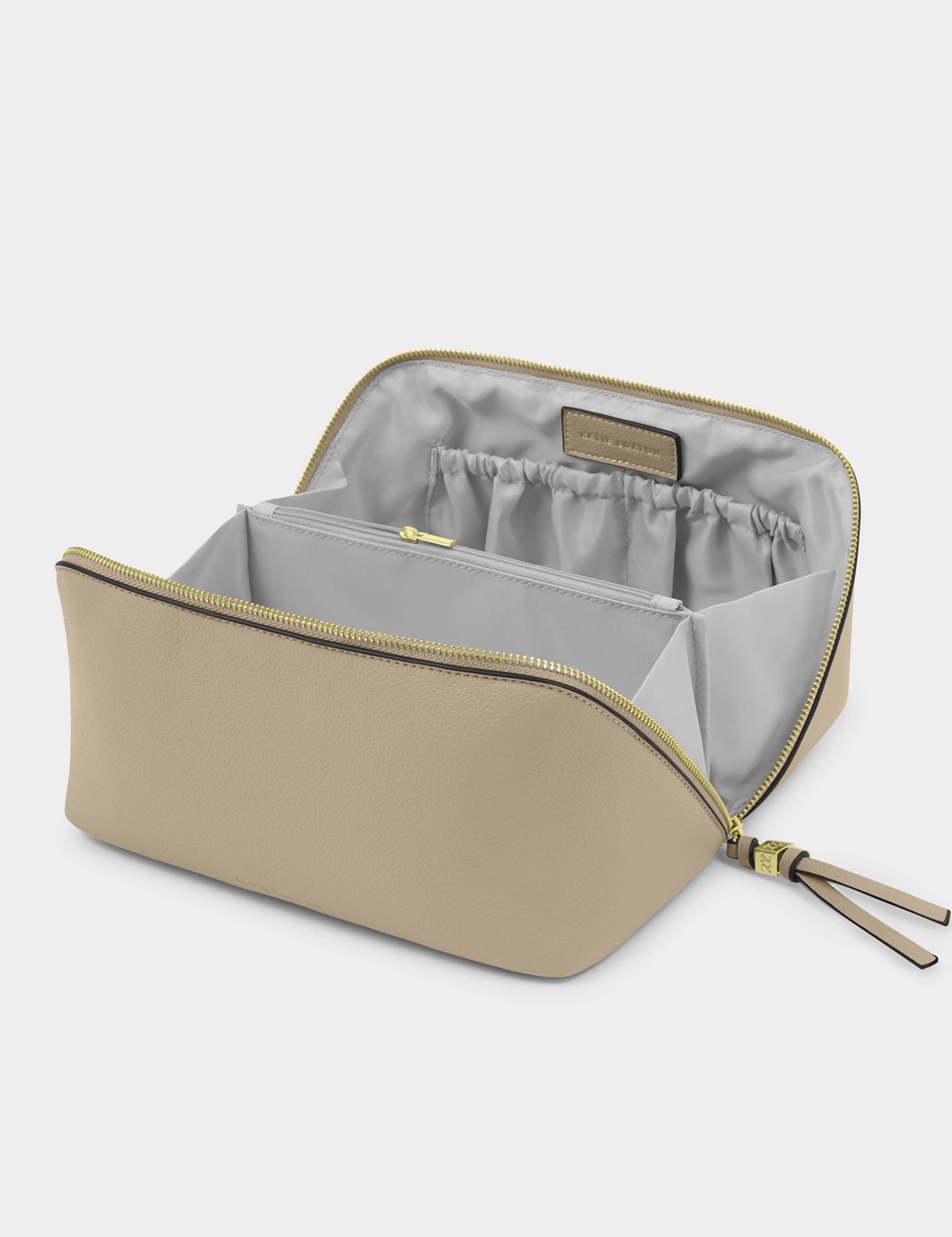 Faux Leather Structured Makeup Bag 3 of 6