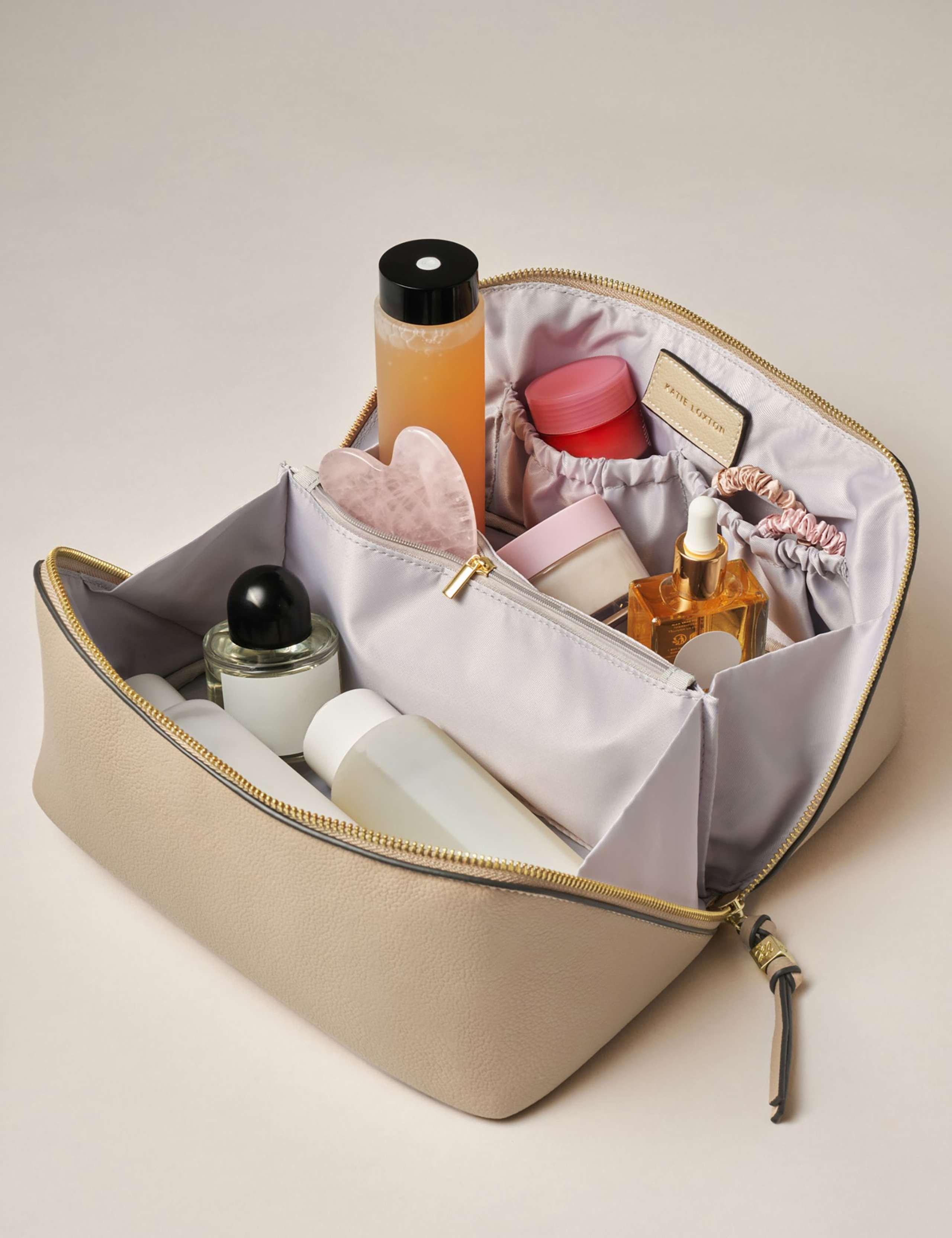Faux Leather Structured Makeup Bag 4 of 6