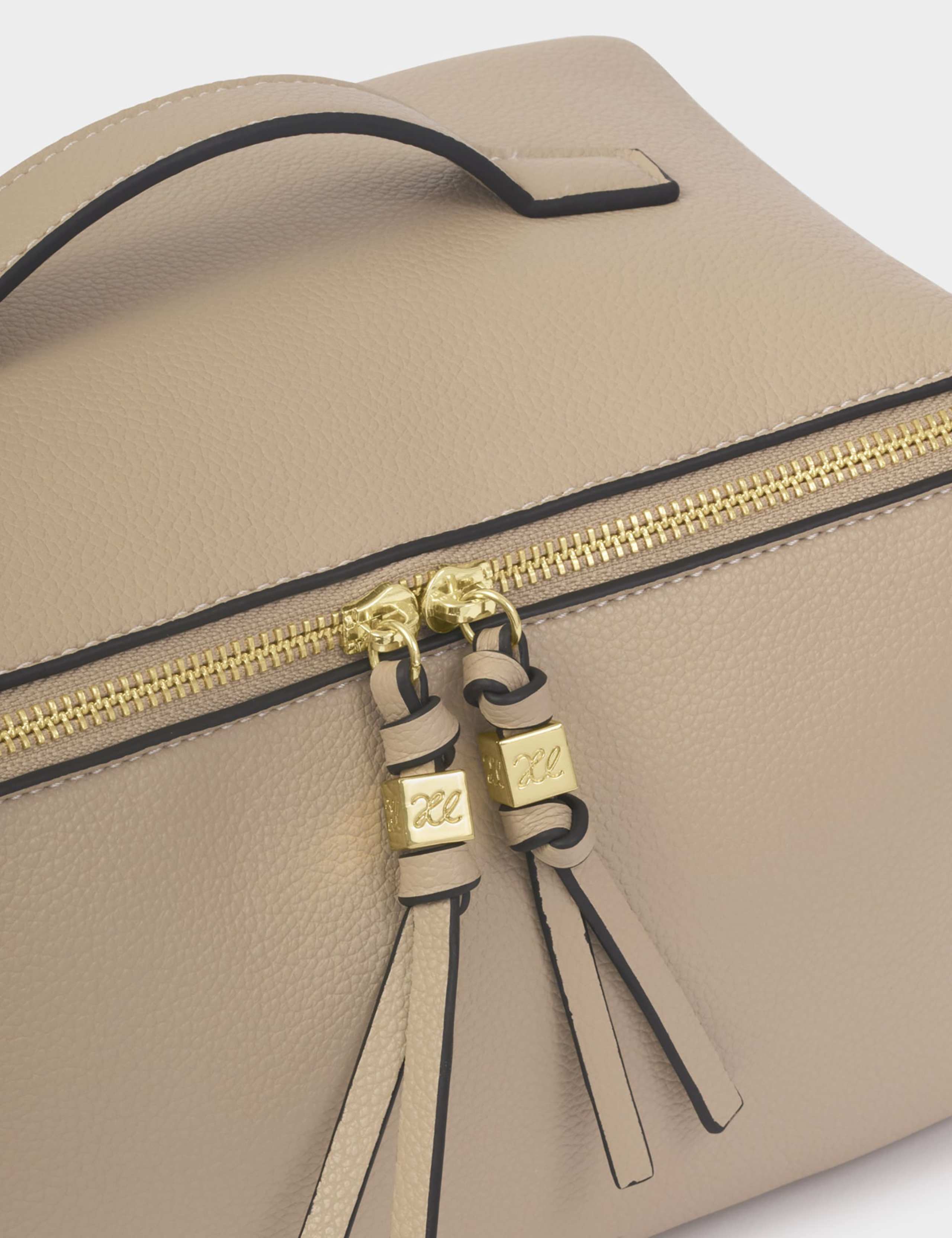 Faux Leather Structured Makeup Bag 5 of 6