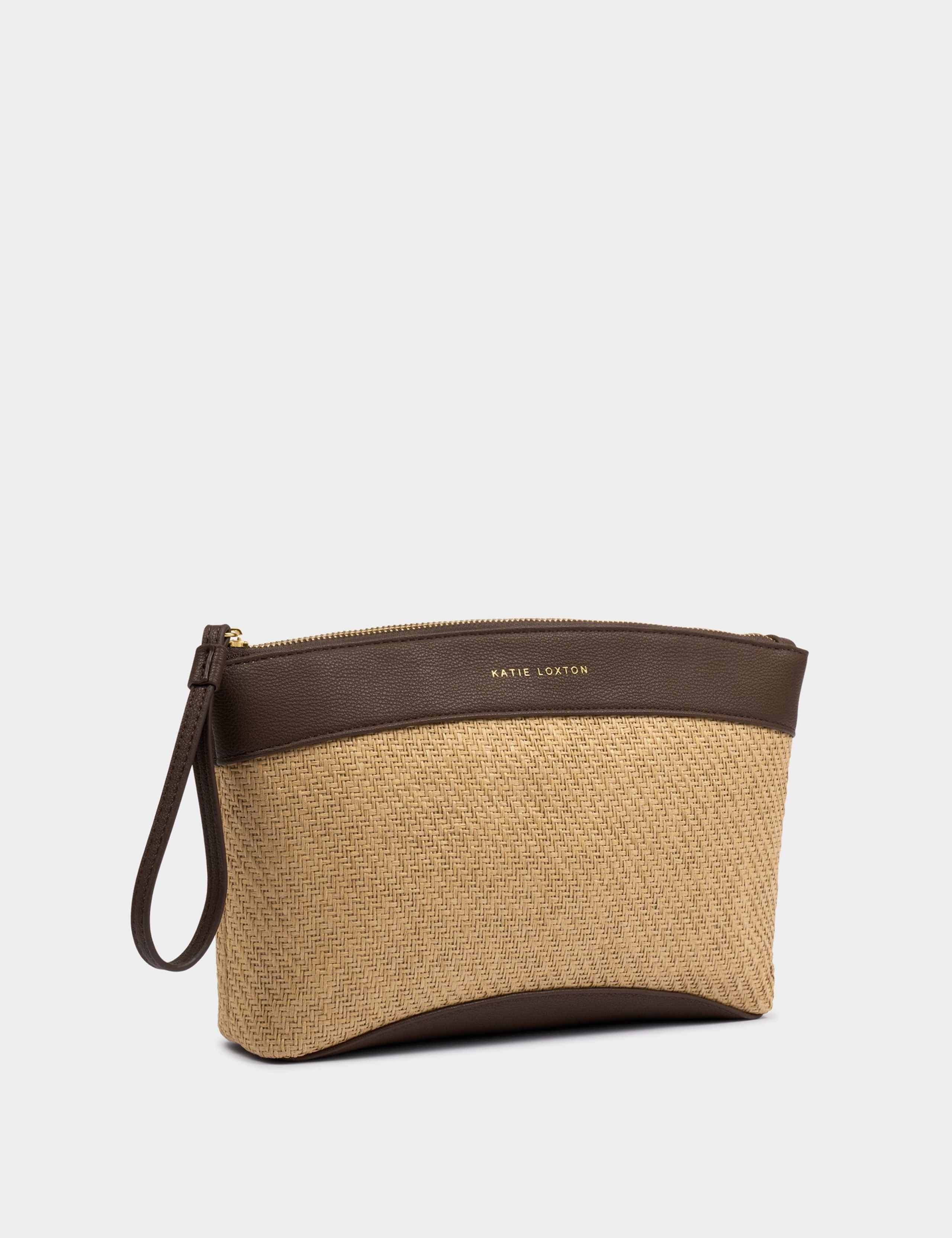 Wristlet Raffia Clutch Bag 2 of 6