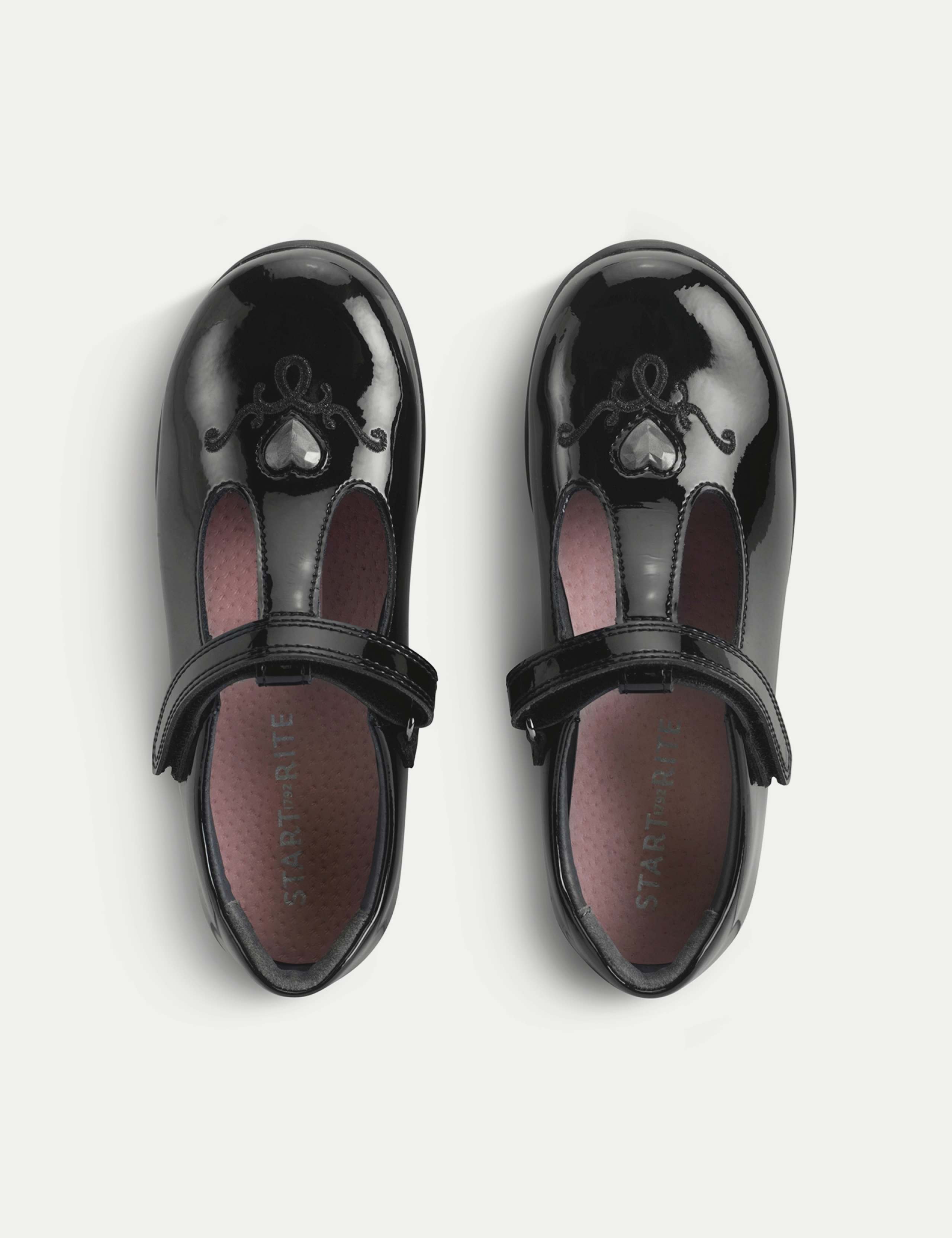 Kids' Patent Leather T-Bar School Shoes (10 Small - 4 Large) 2 of 3
