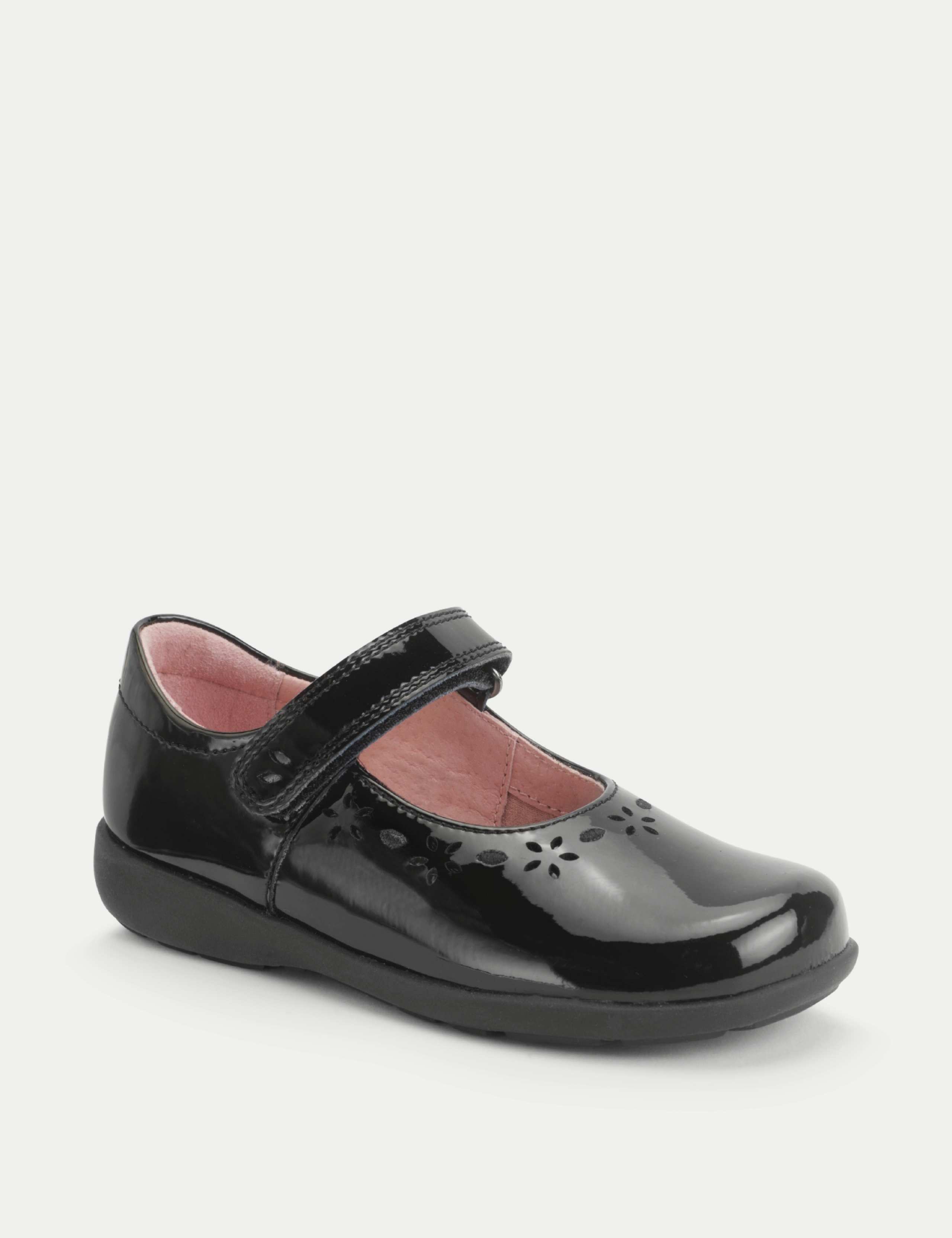 Kids' Patent Leather Riptape School Shoes (6 Small - 1 1/2 Large) 3 of 3