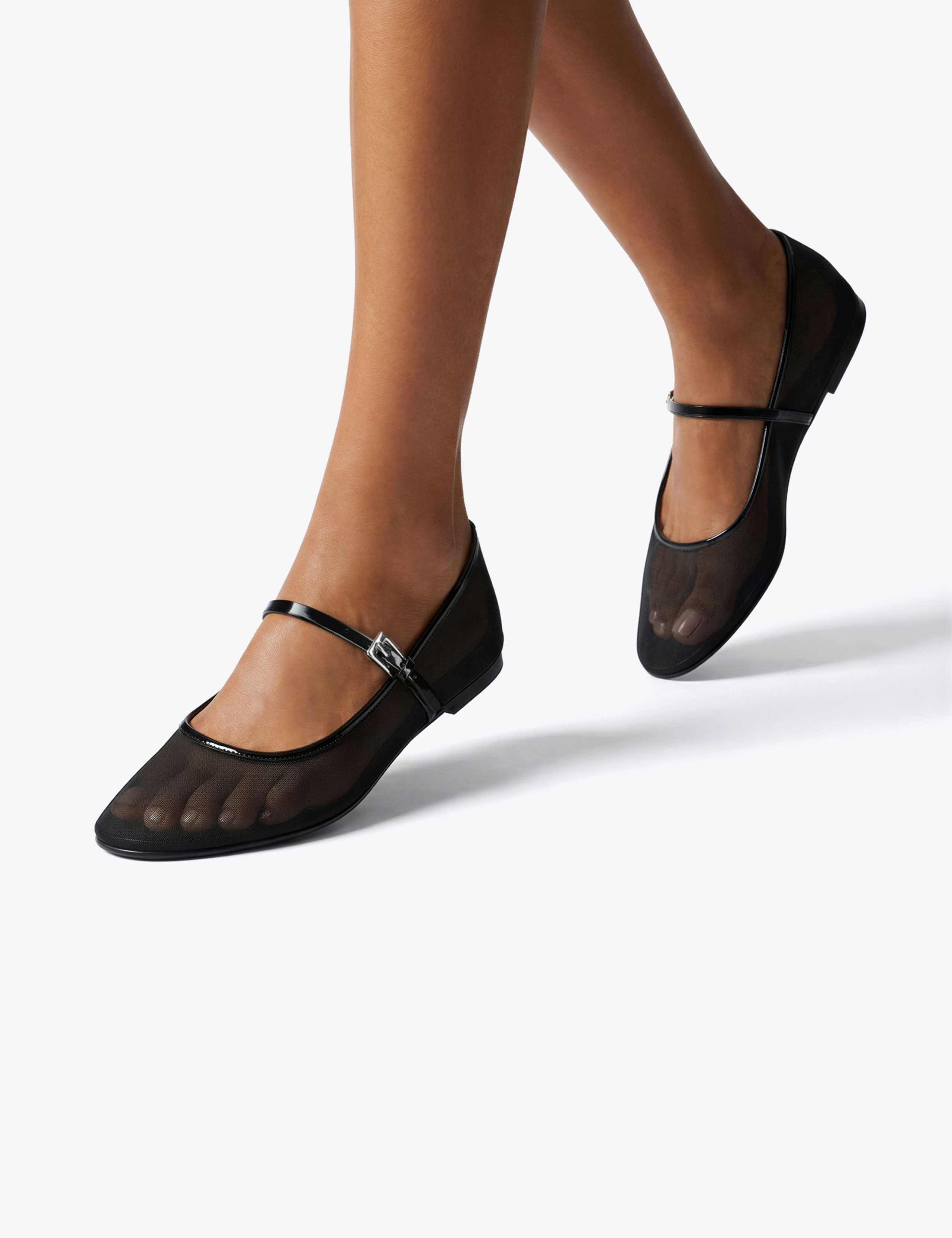 Mesh Flat Mary Jane Shoes 3 of 5