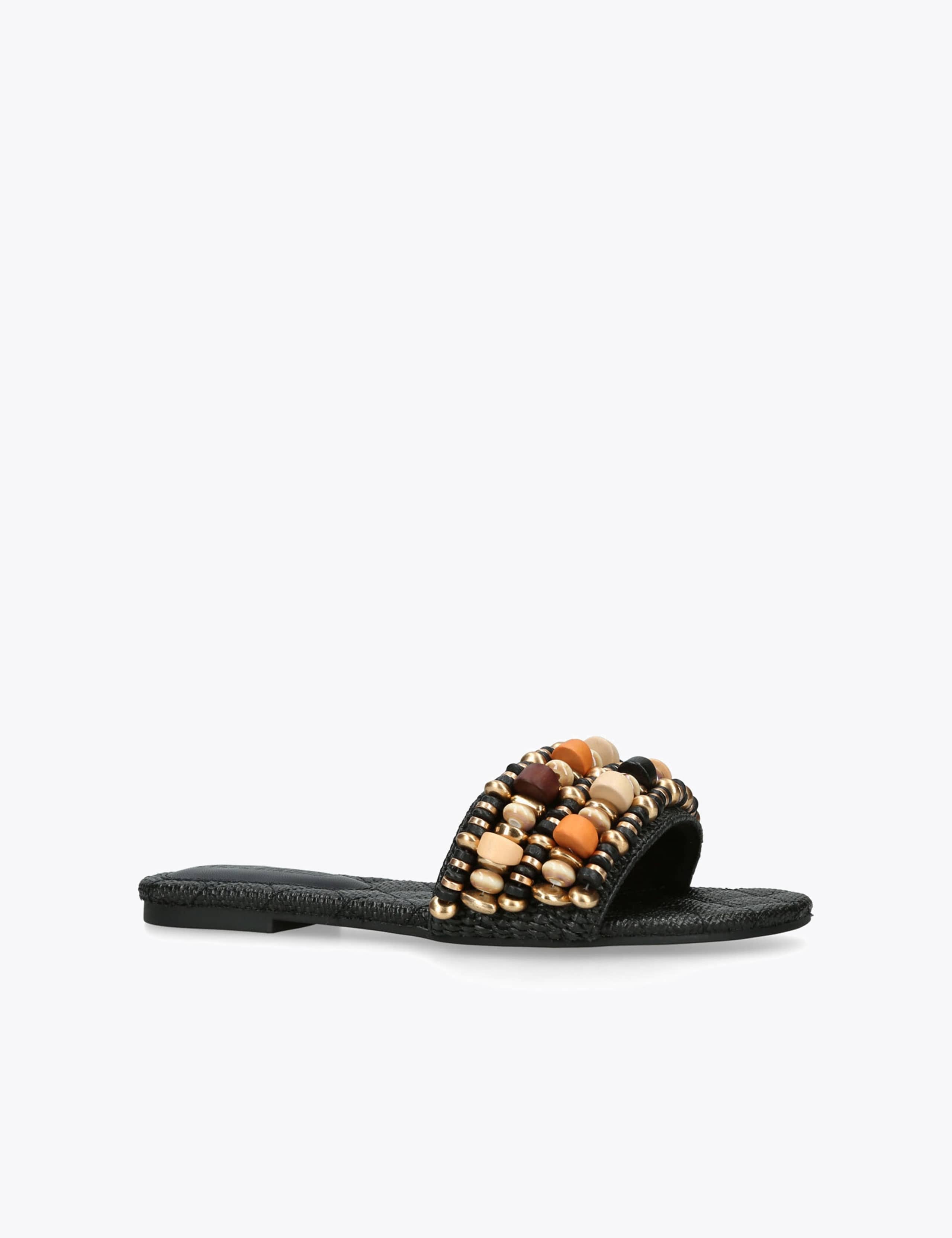 Beaded Flat Sandals 2 of 4