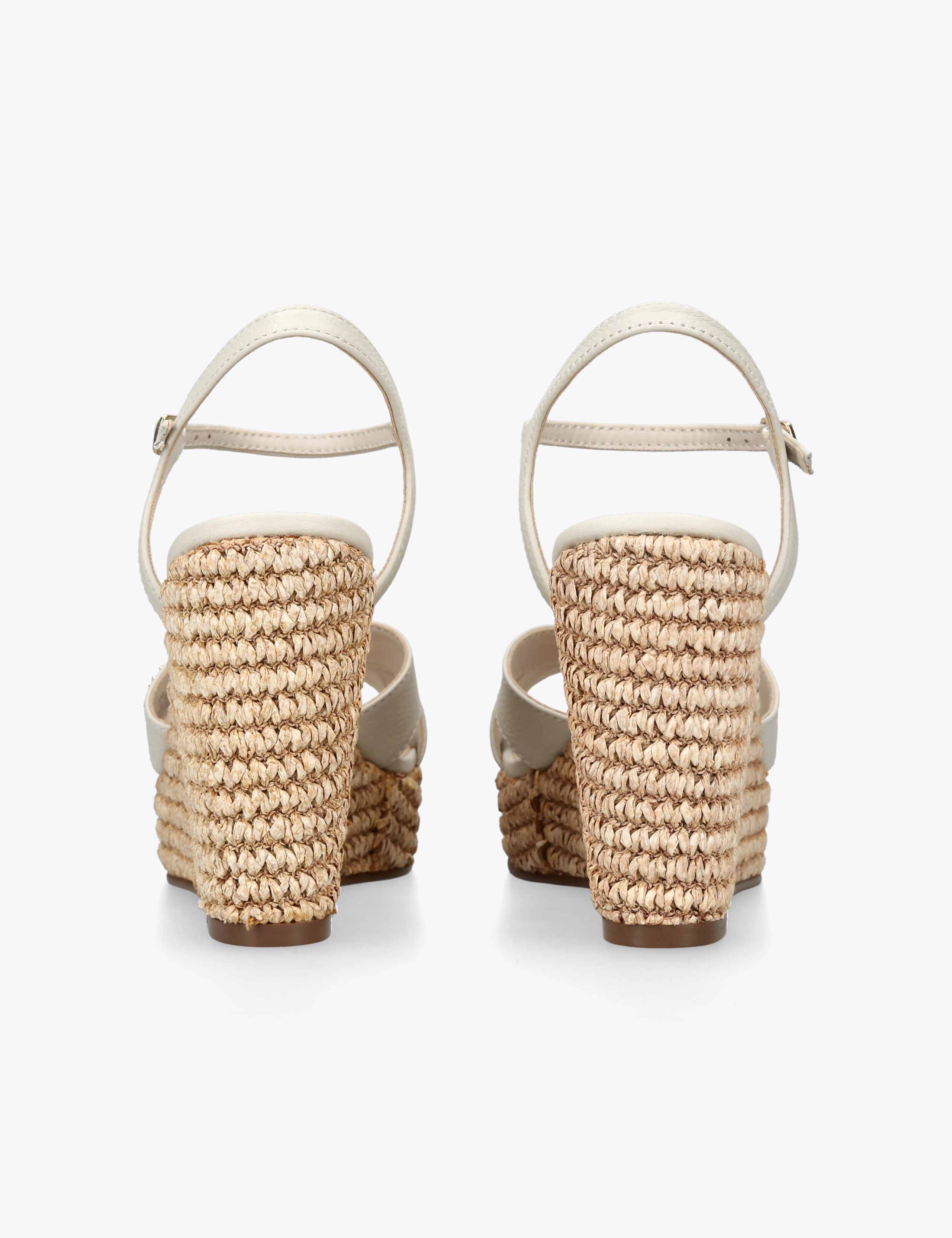 Leather Ankle Strap Wedge Sandals 4 of 4