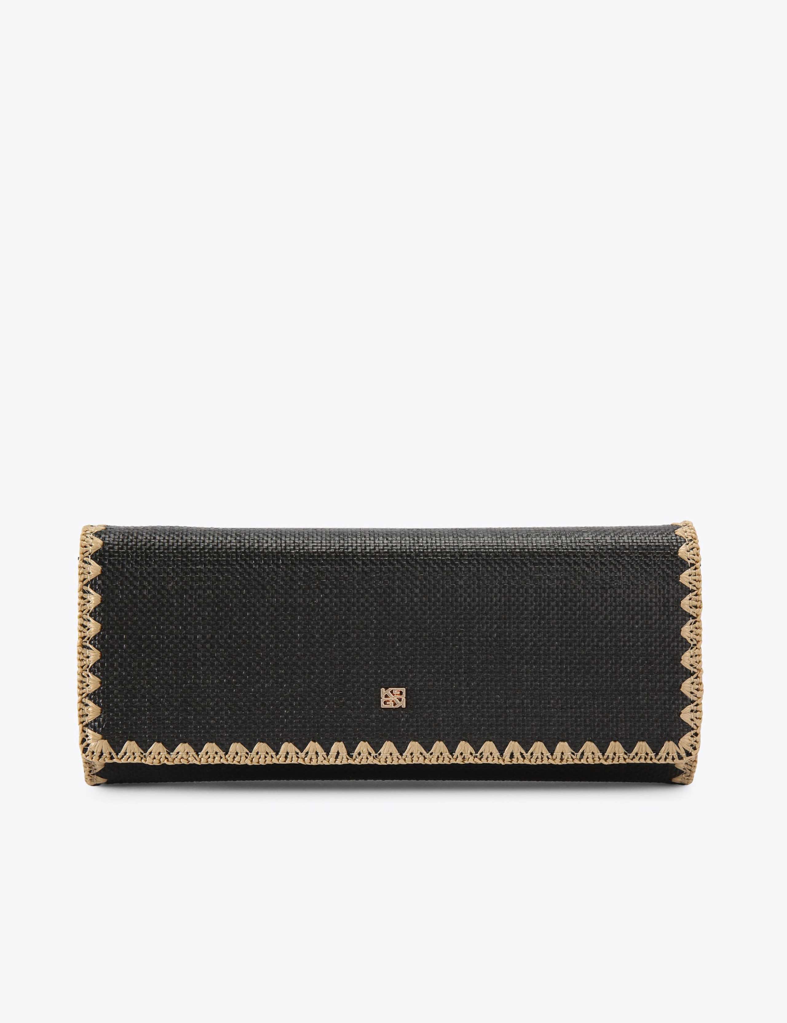 Raffia Chain Strap Clutch Bag 1 of 4