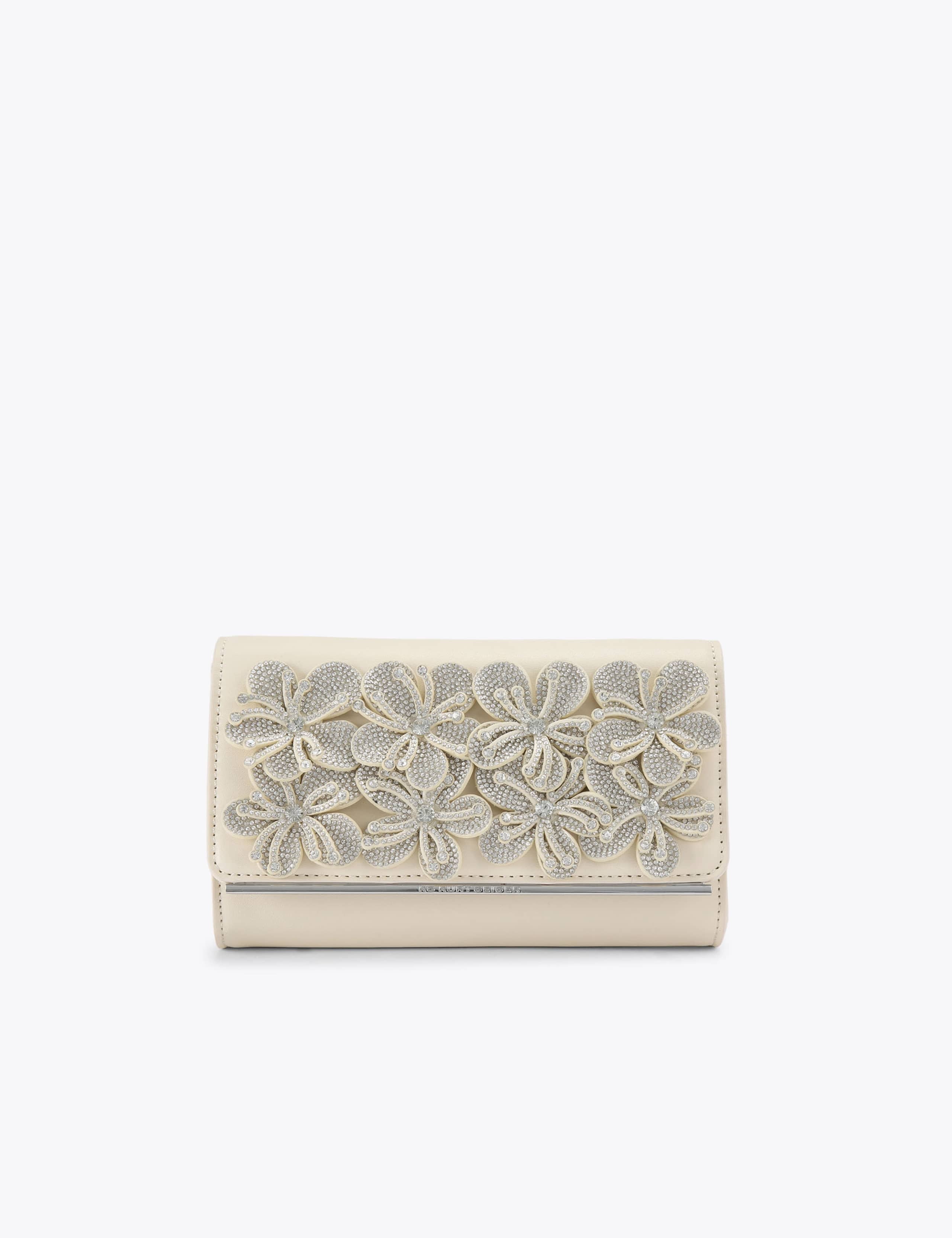 Floral Embellished Clutch Bag 1 of 4