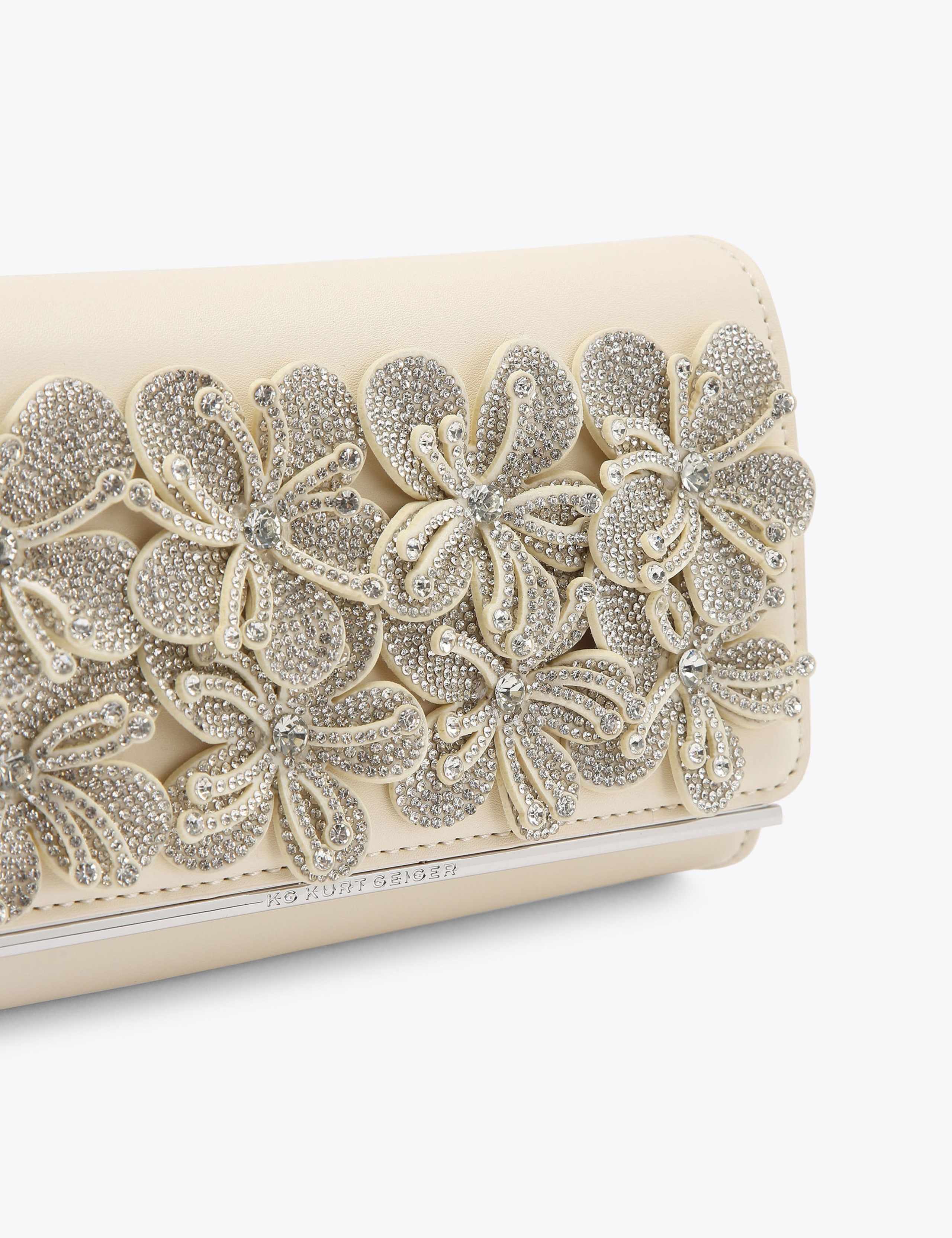 Floral Embellished Clutch Bag 4 of 4