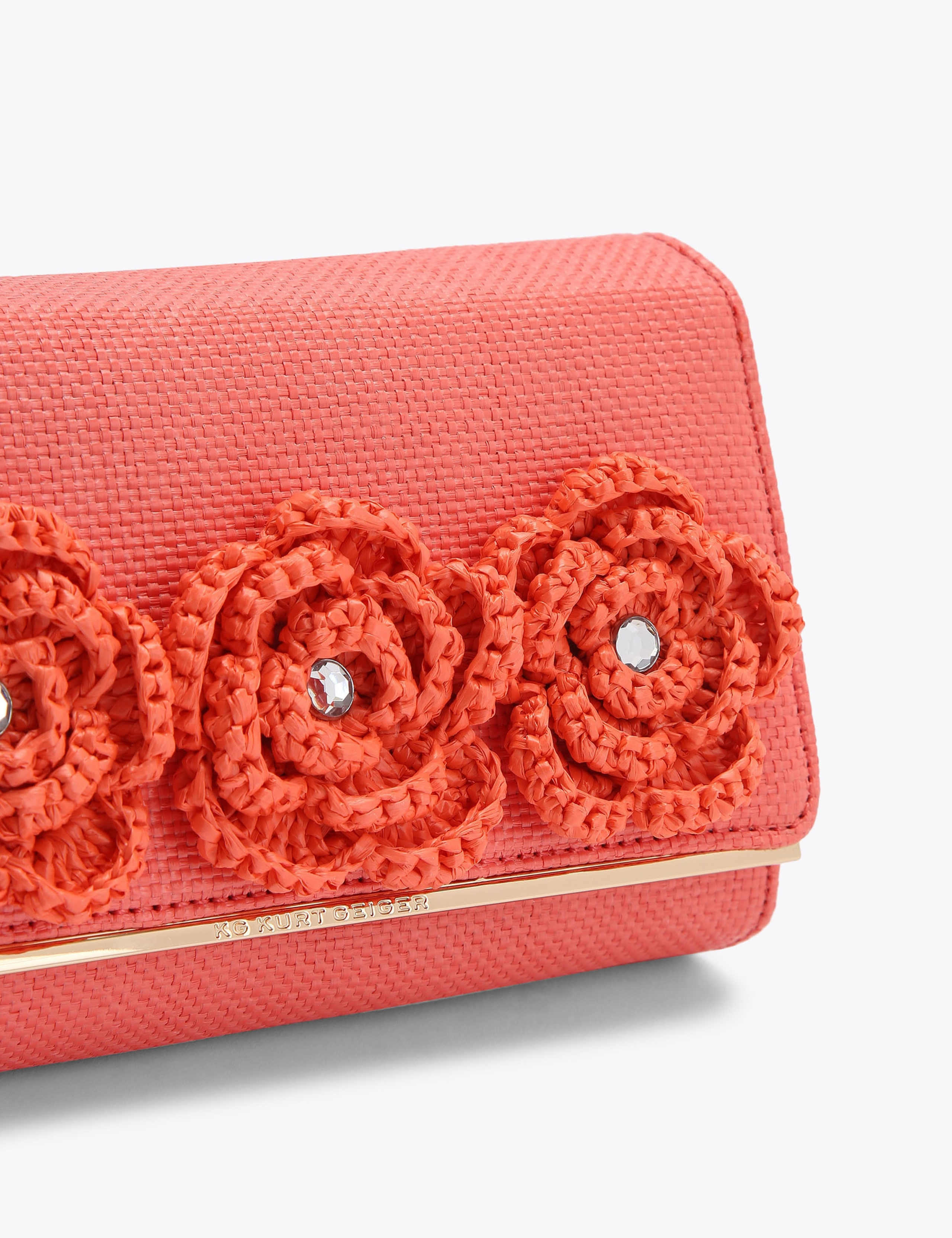 Raffia Floral Clutch Bag 4 of 4