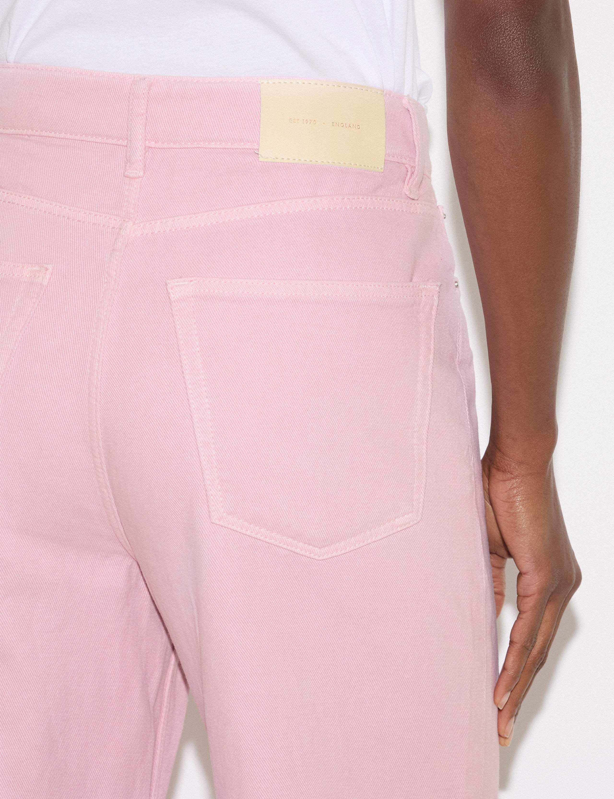 High Waisted Wide Leg Ankle Grazer Jeans 6 of 6