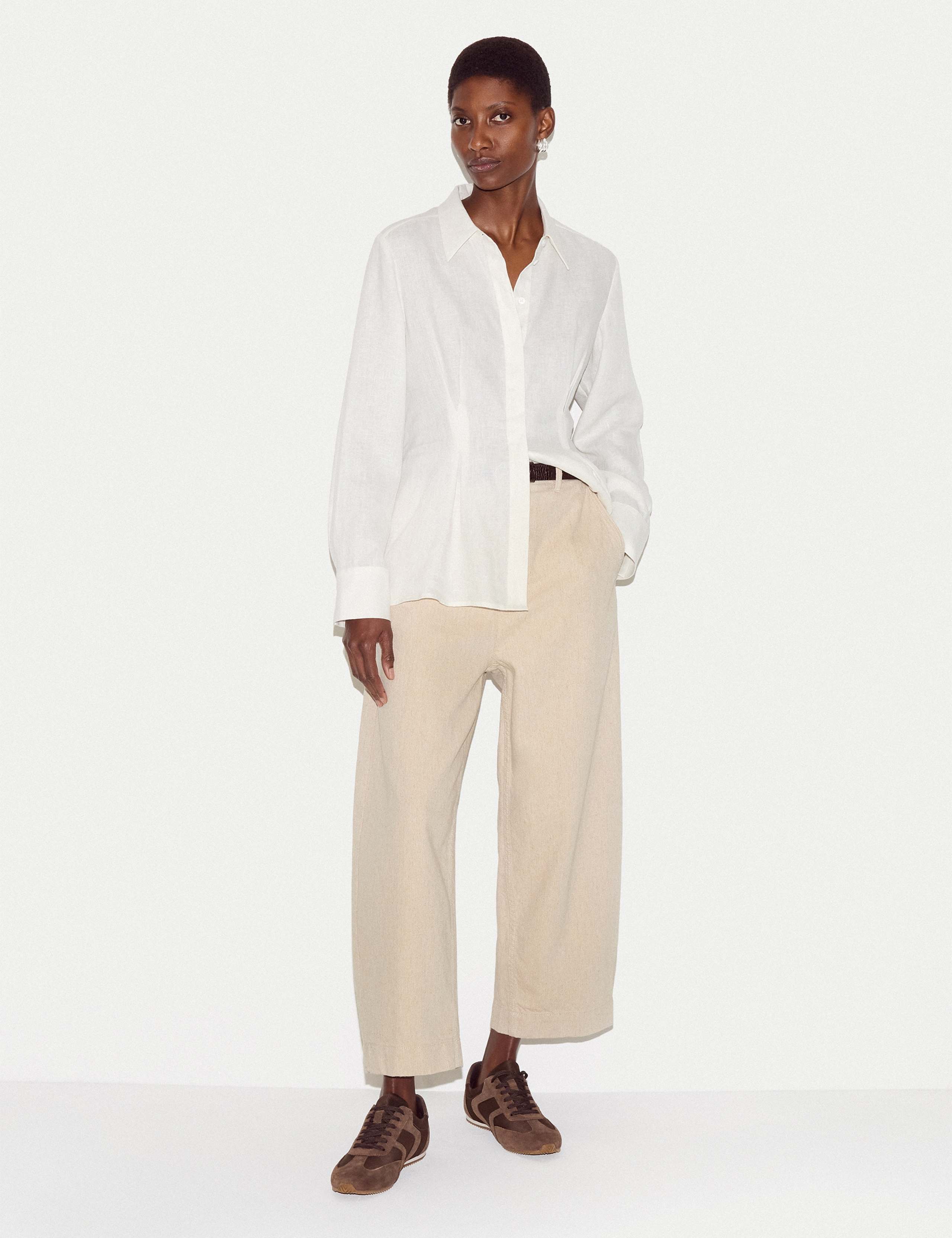 High Waisted Barrel Cropped Jeans 1 of 6