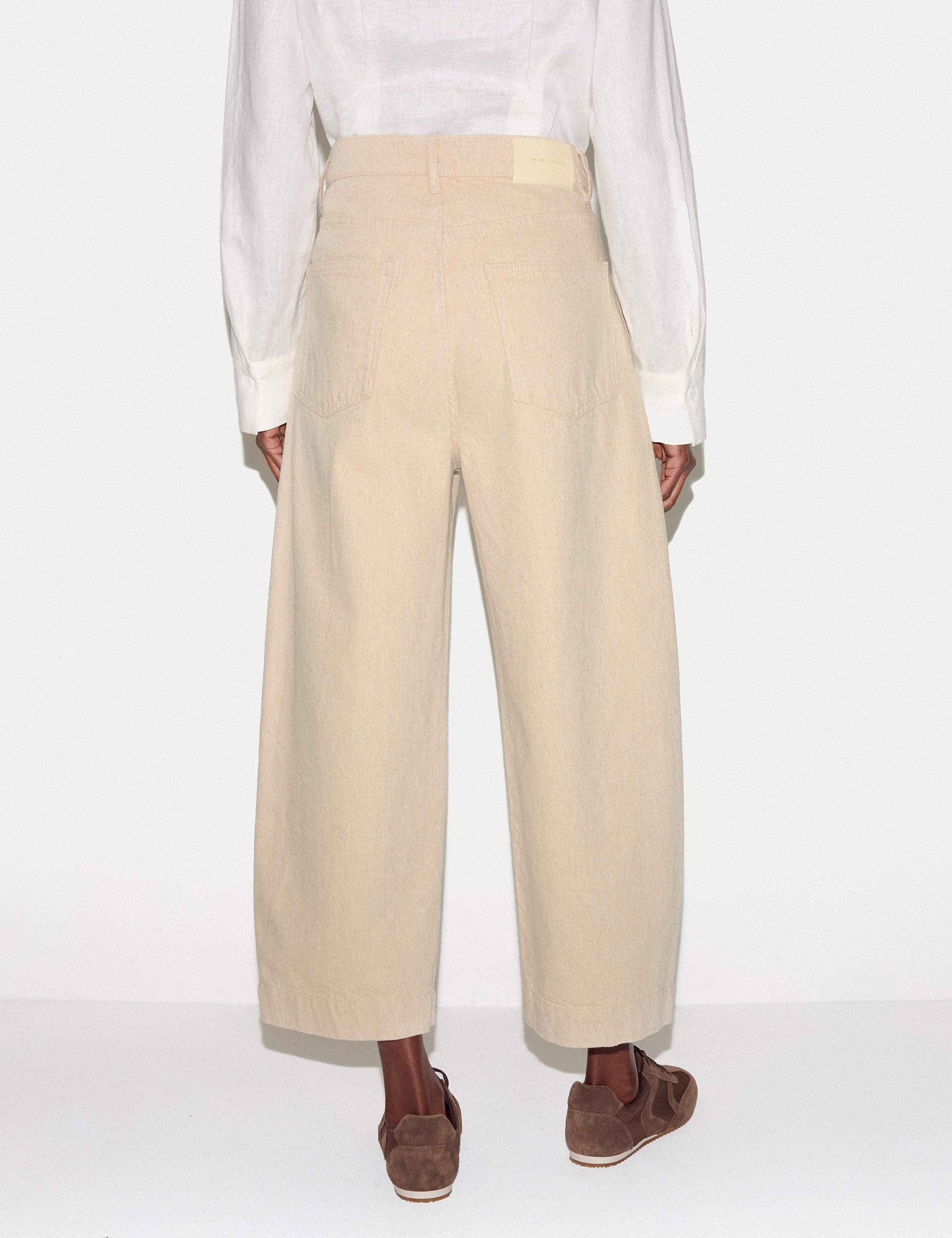 High Waisted Barrel Cropped Jeans 4 of 6