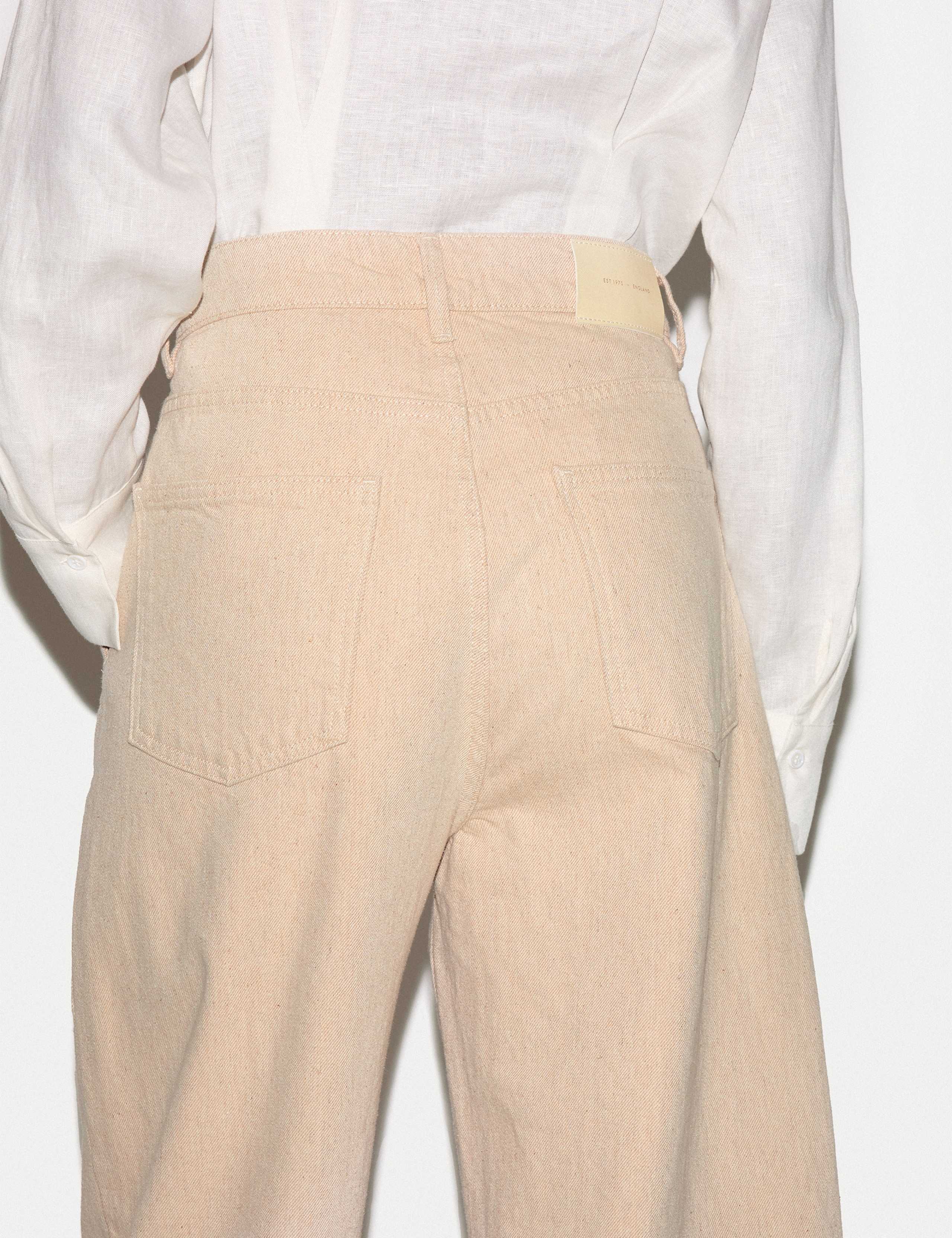 High Waisted Barrel Cropped Jeans 5 of 6