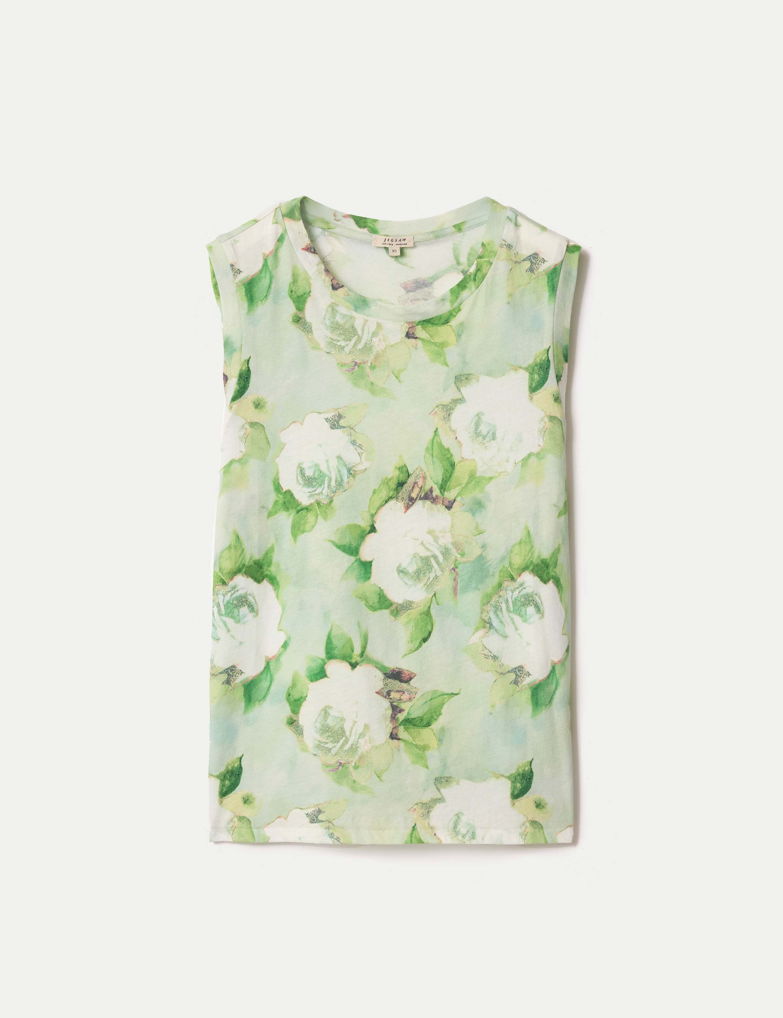 Pure Cotton Floral Vest Top 2 of 5