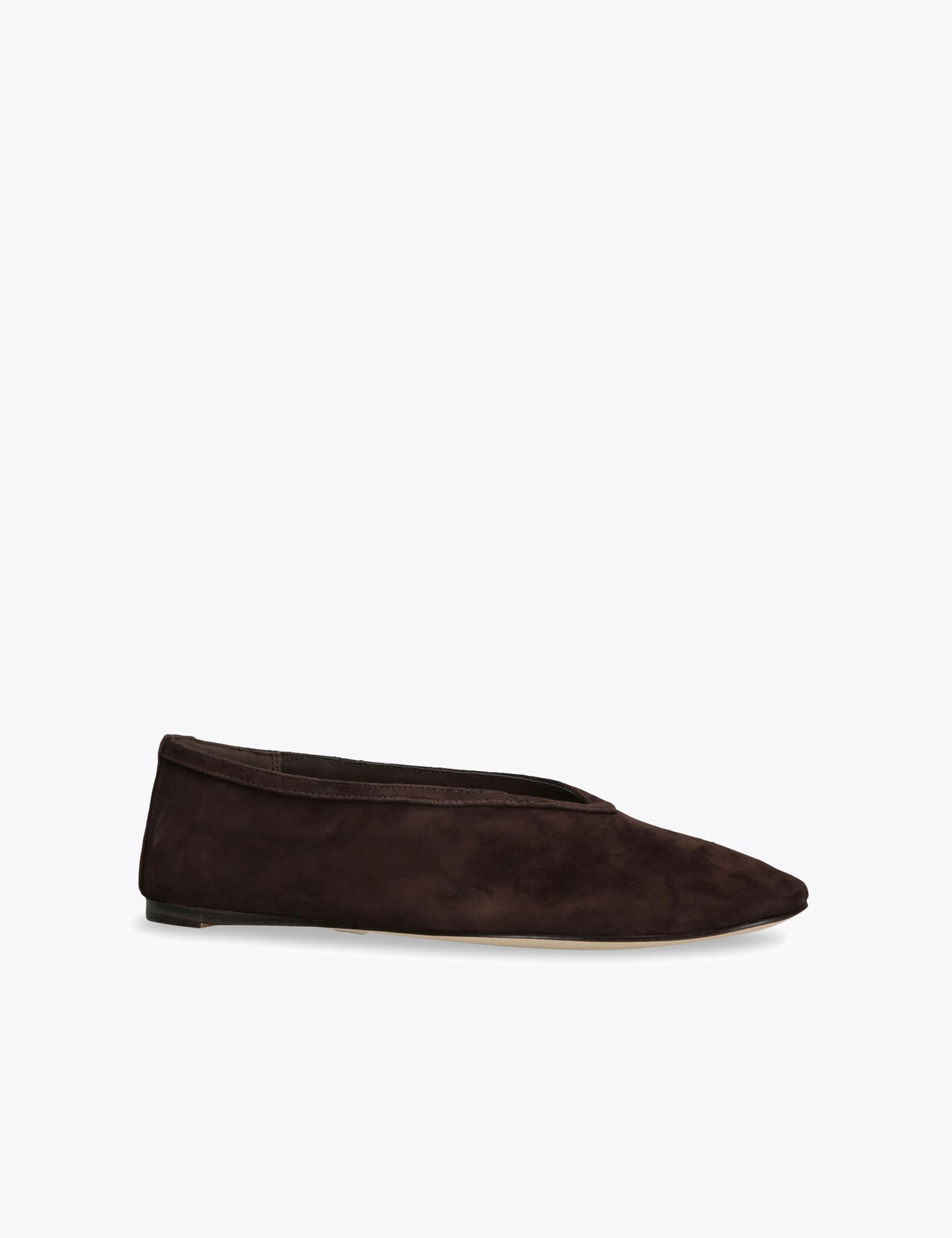 Leni Leather Slip On Flat Pumps 3 of 4