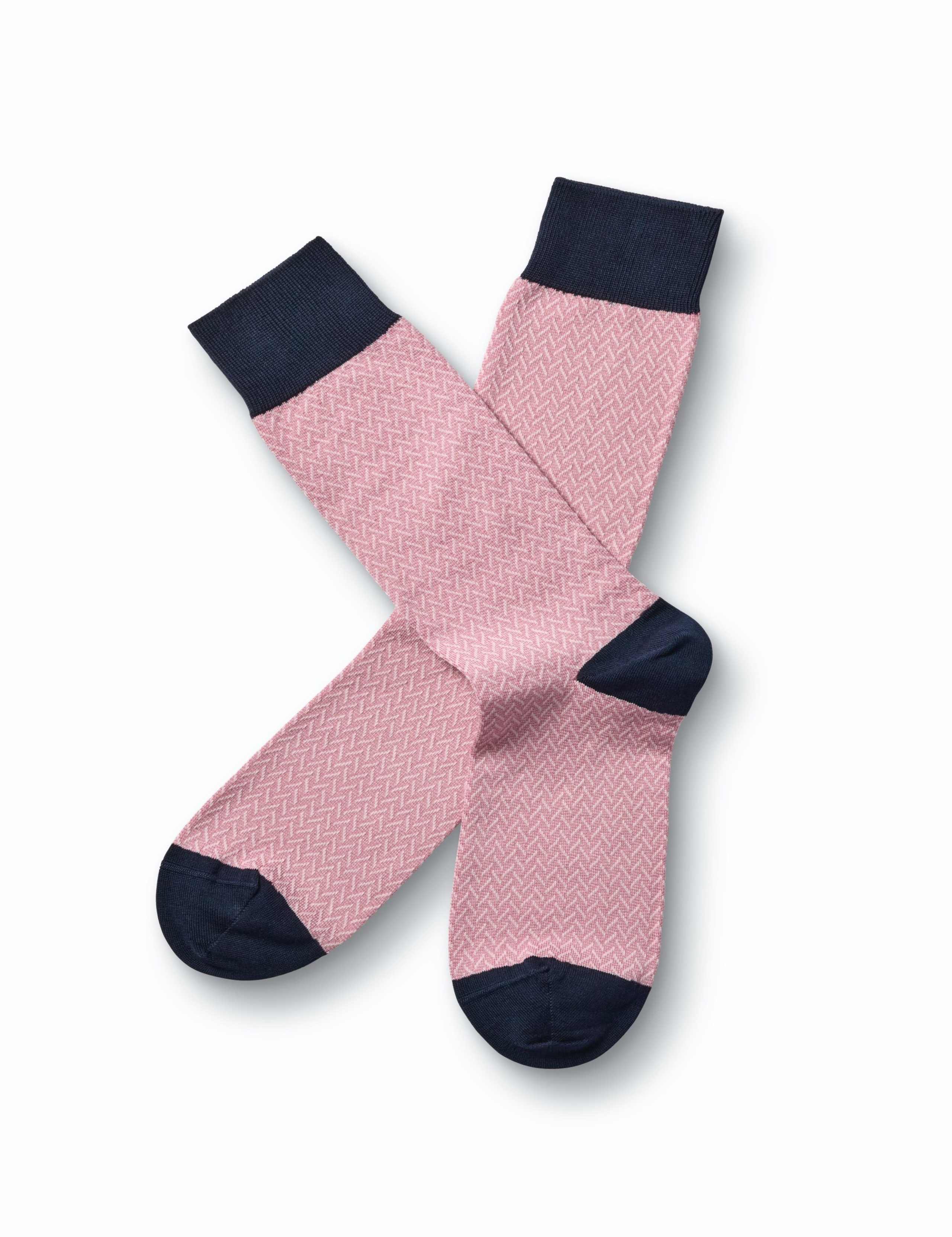 Herringbone Cotton Rich Socks 1 of 2