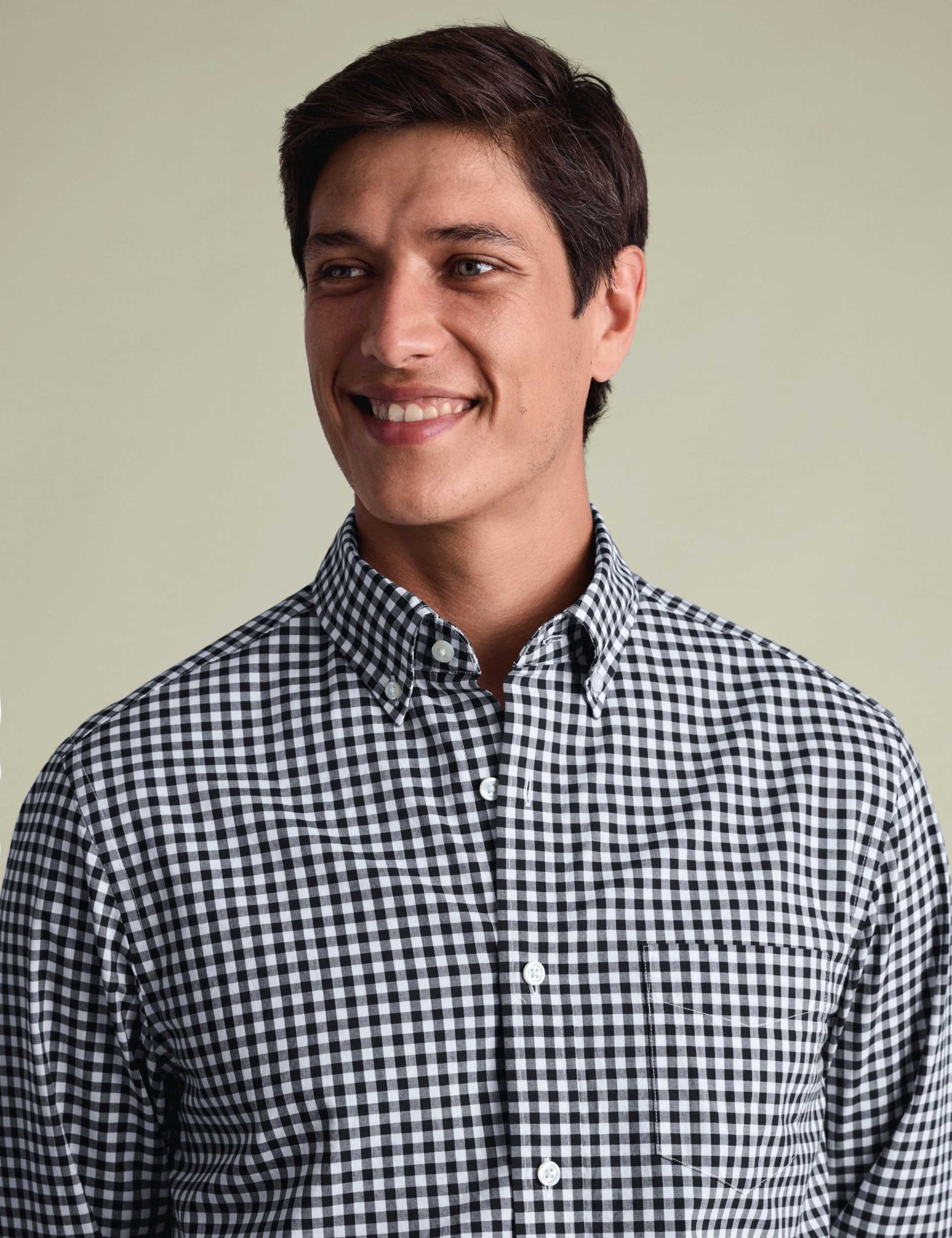 Slim Fit Pure Cotton Check Shirt 2 of 6