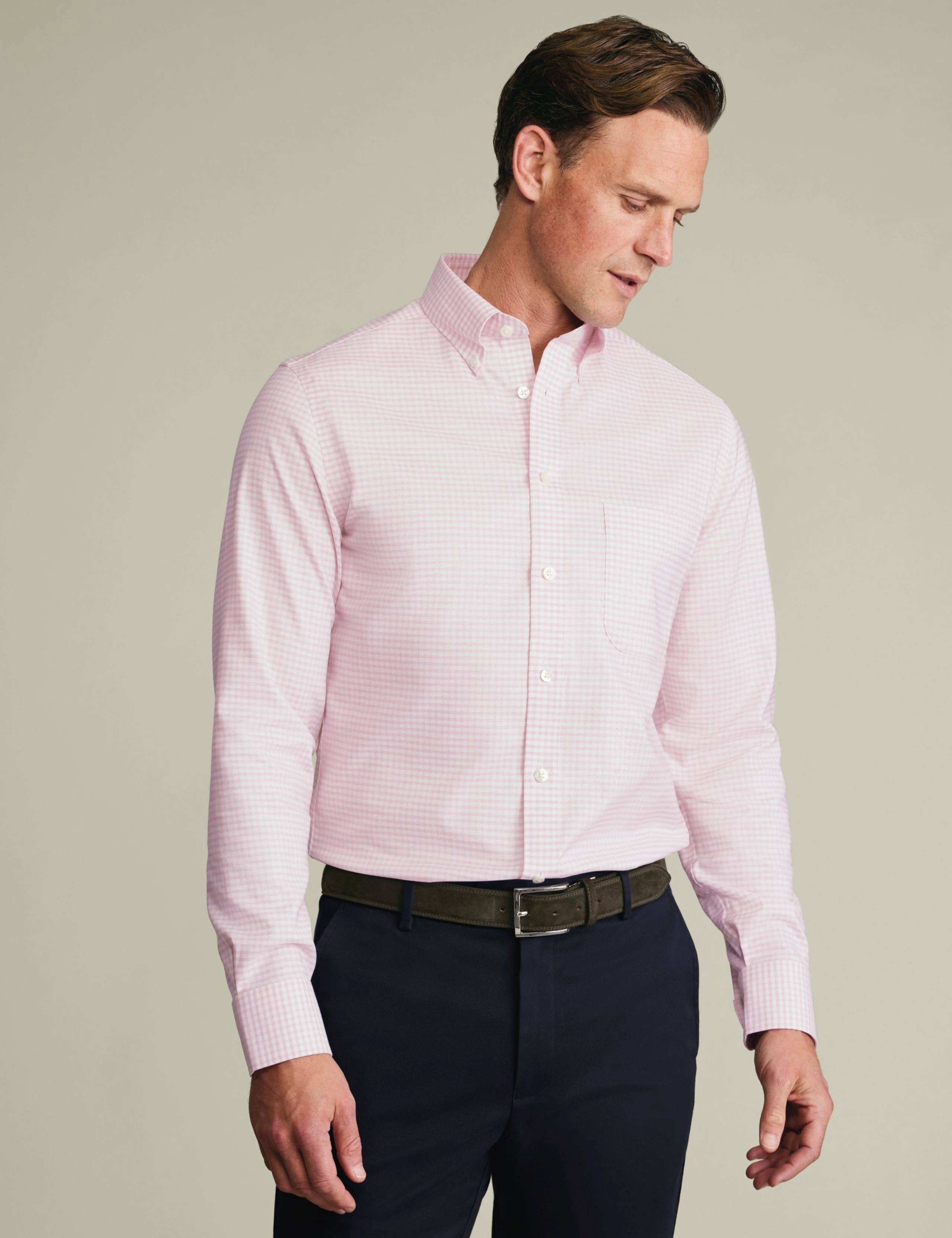 Slim Fit Non Iron Cotton Rich Oxford Shirt 2 of 7