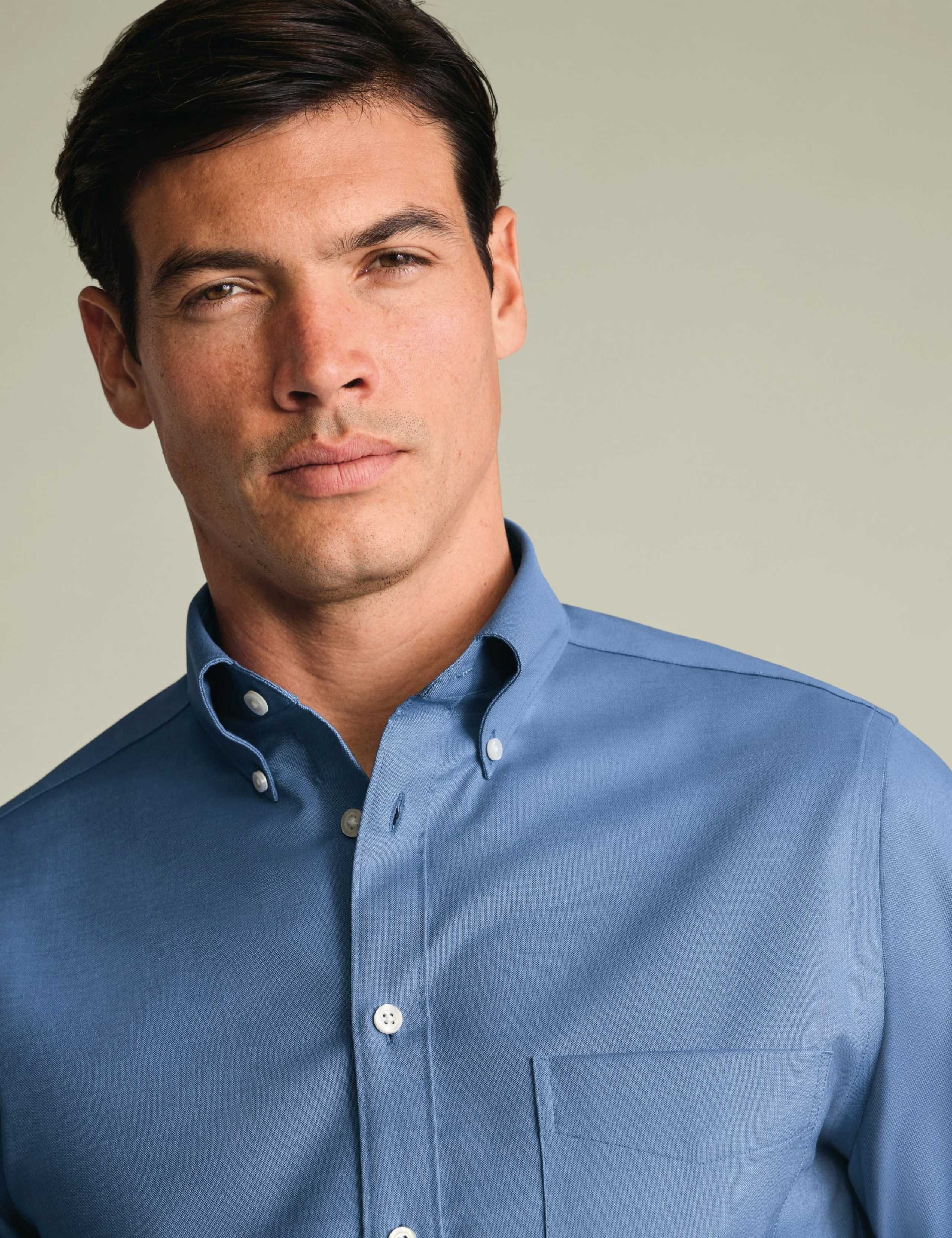 Slim Fit Non Iron Cotton Rich Oxford Shirt 2 of 6