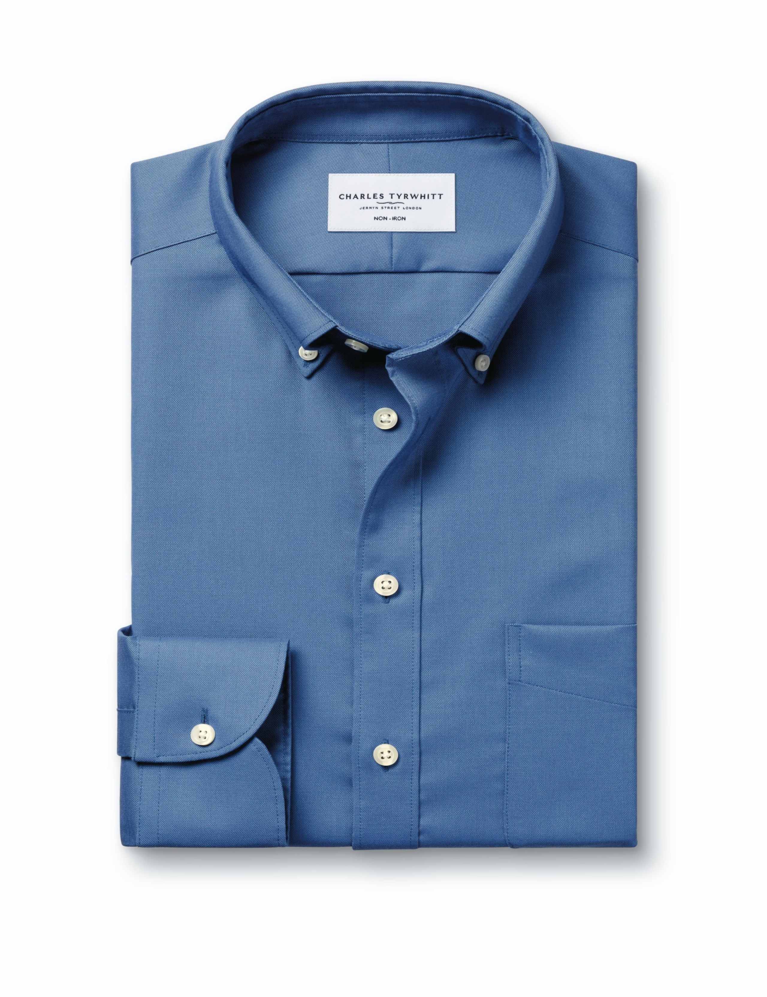 Slim Fit Non Iron Cotton Rich Oxford Shirt 3 of 6
