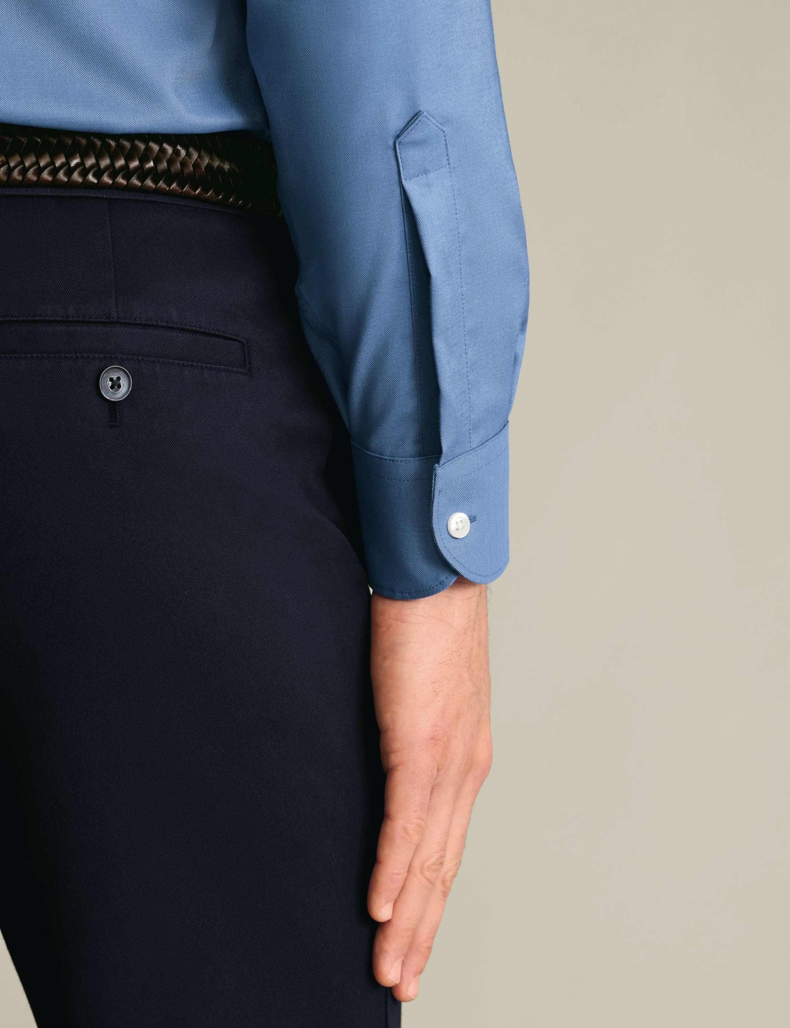 Slim Fit Non Iron Cotton Rich Oxford Shirt 5 of 6