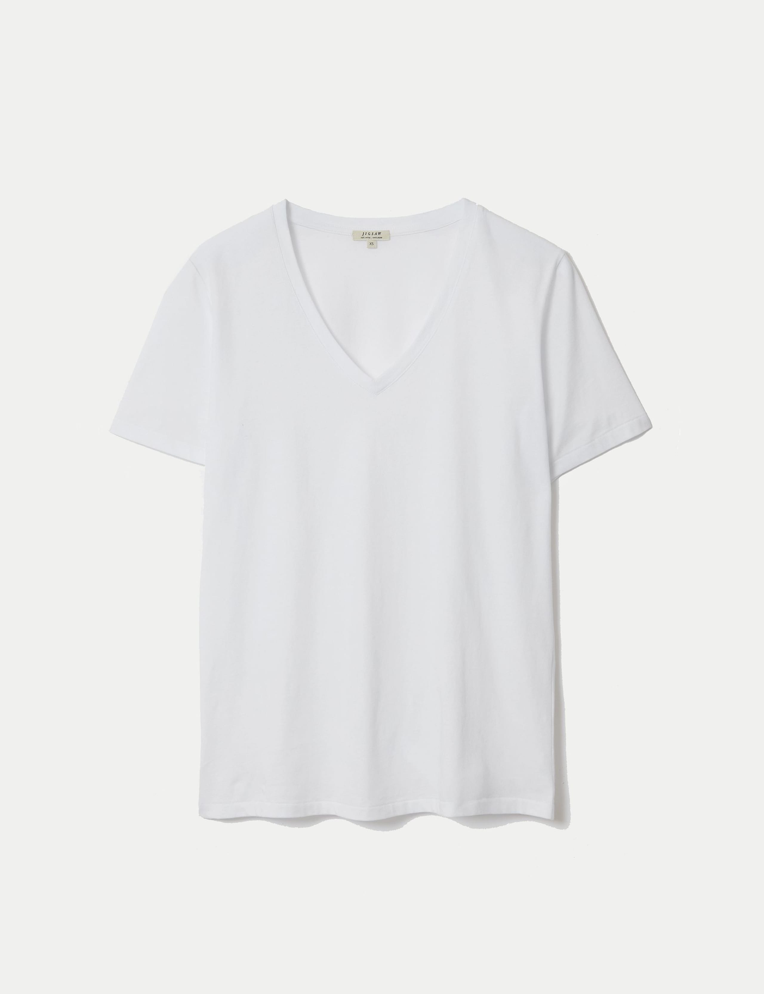 Pure Supima® Cotton V-Neck T-Shirt 2 of 5