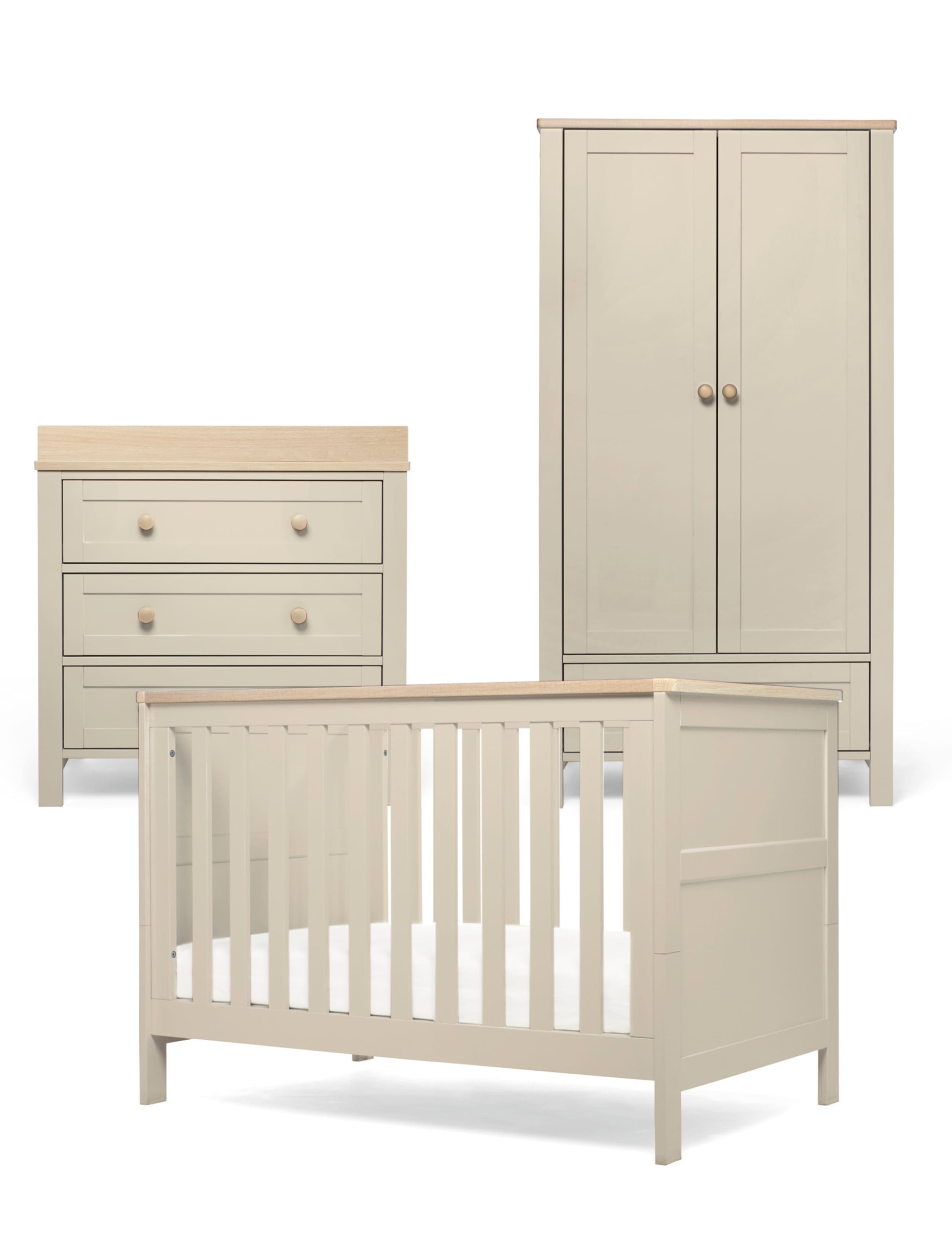 Wedmore 3 Piece Nursery Set - Cashmere Oak 2 of 2