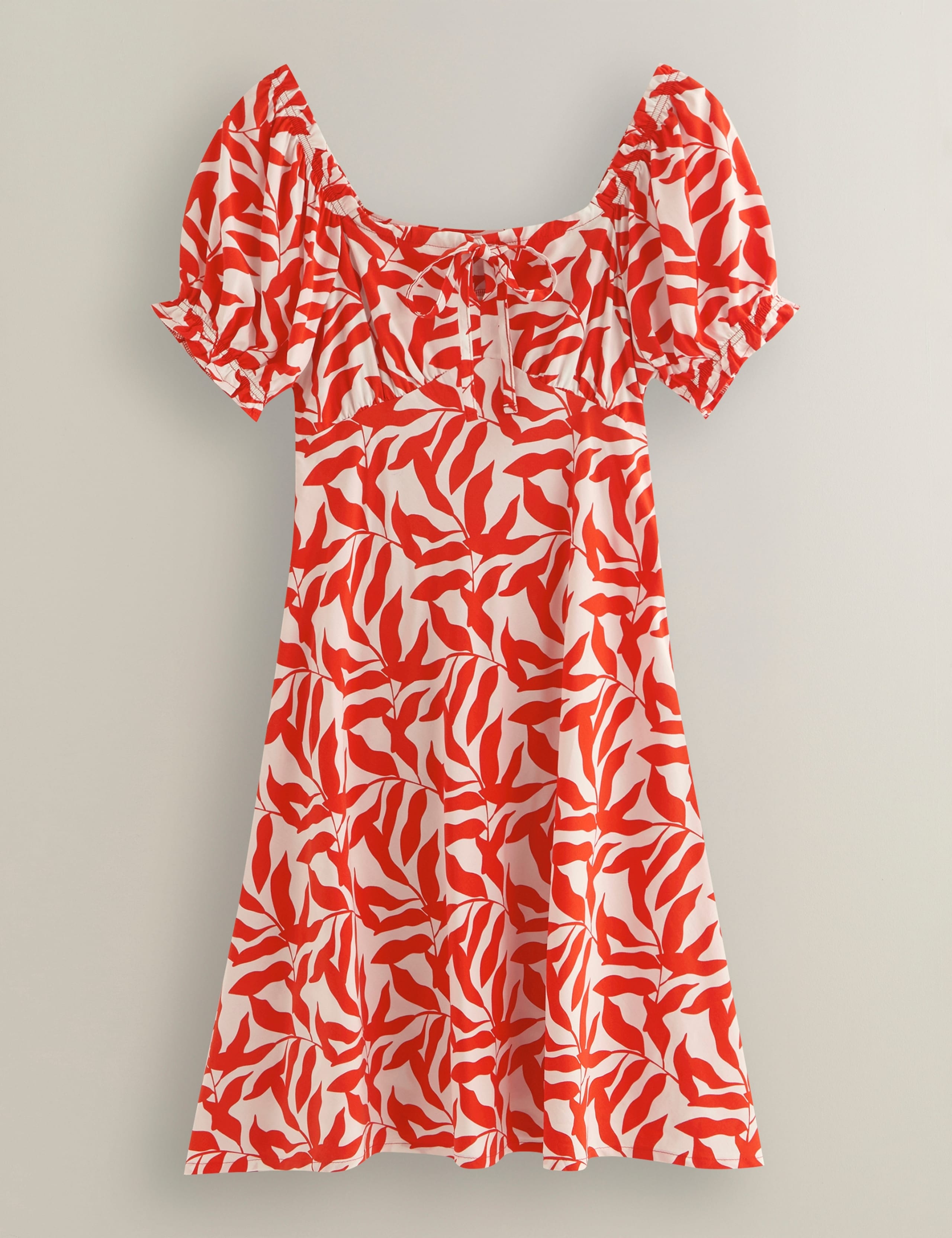 Printed Square Neck Midi Skater Dress 2 of 6