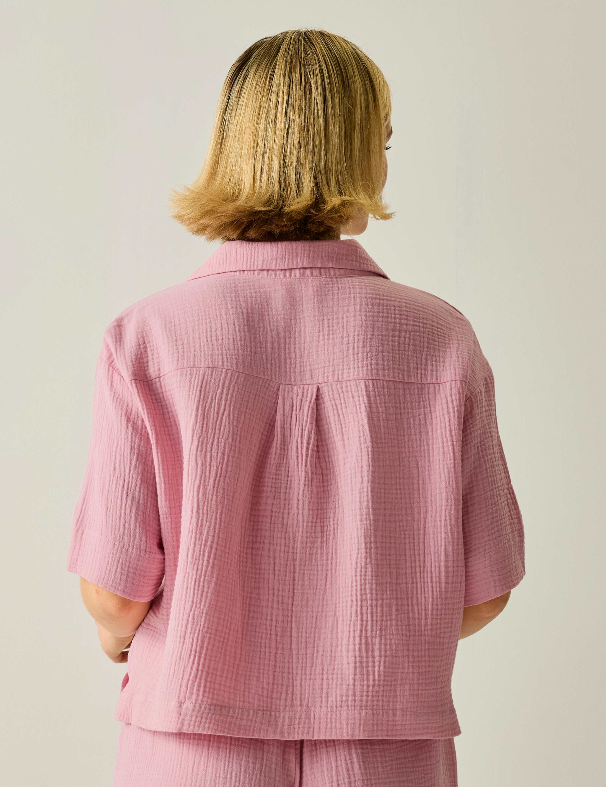 Pure Cotton Textured Relaxed Shirt 6 of 6