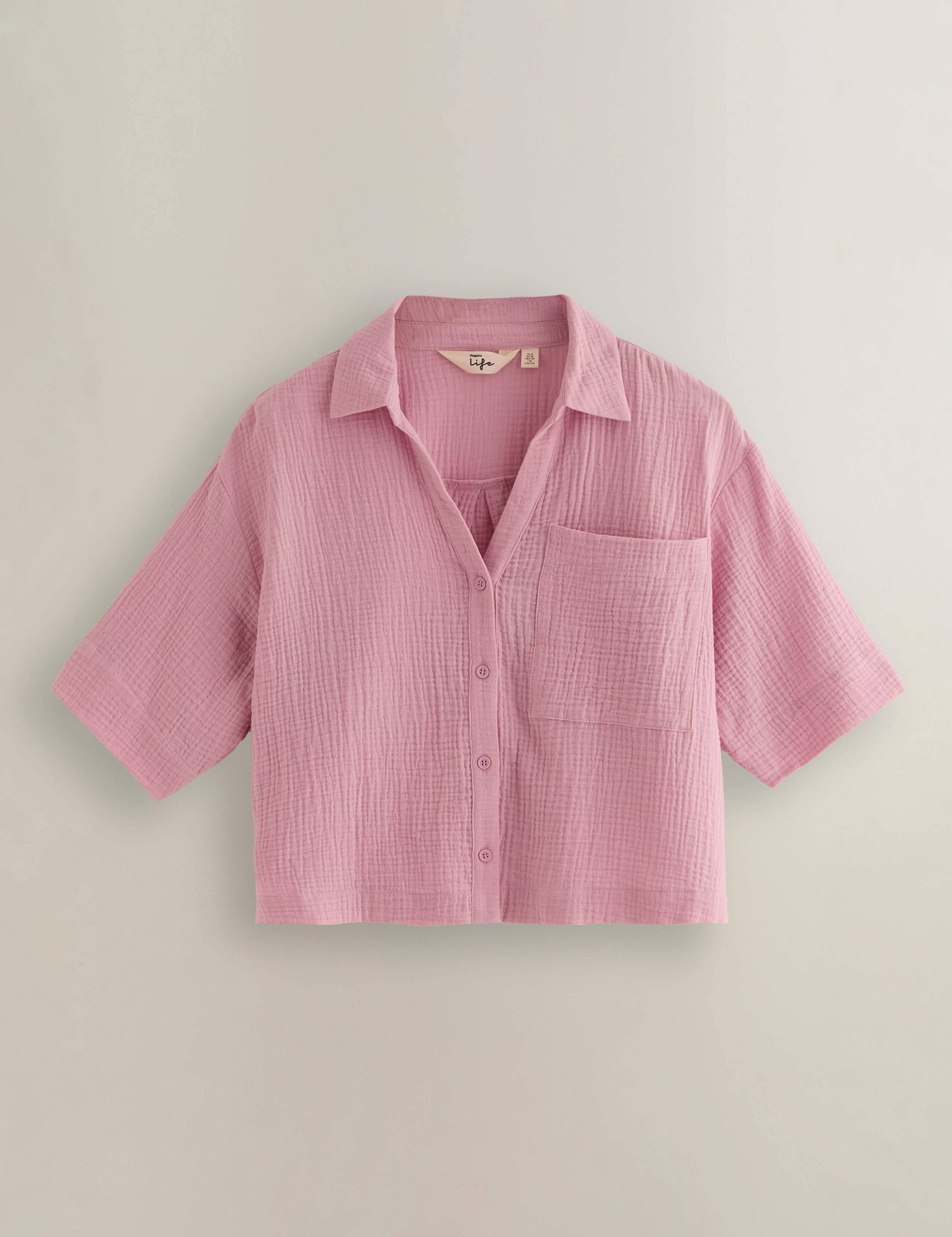 Pure Cotton Textured Relaxed Shirt 2 of 6