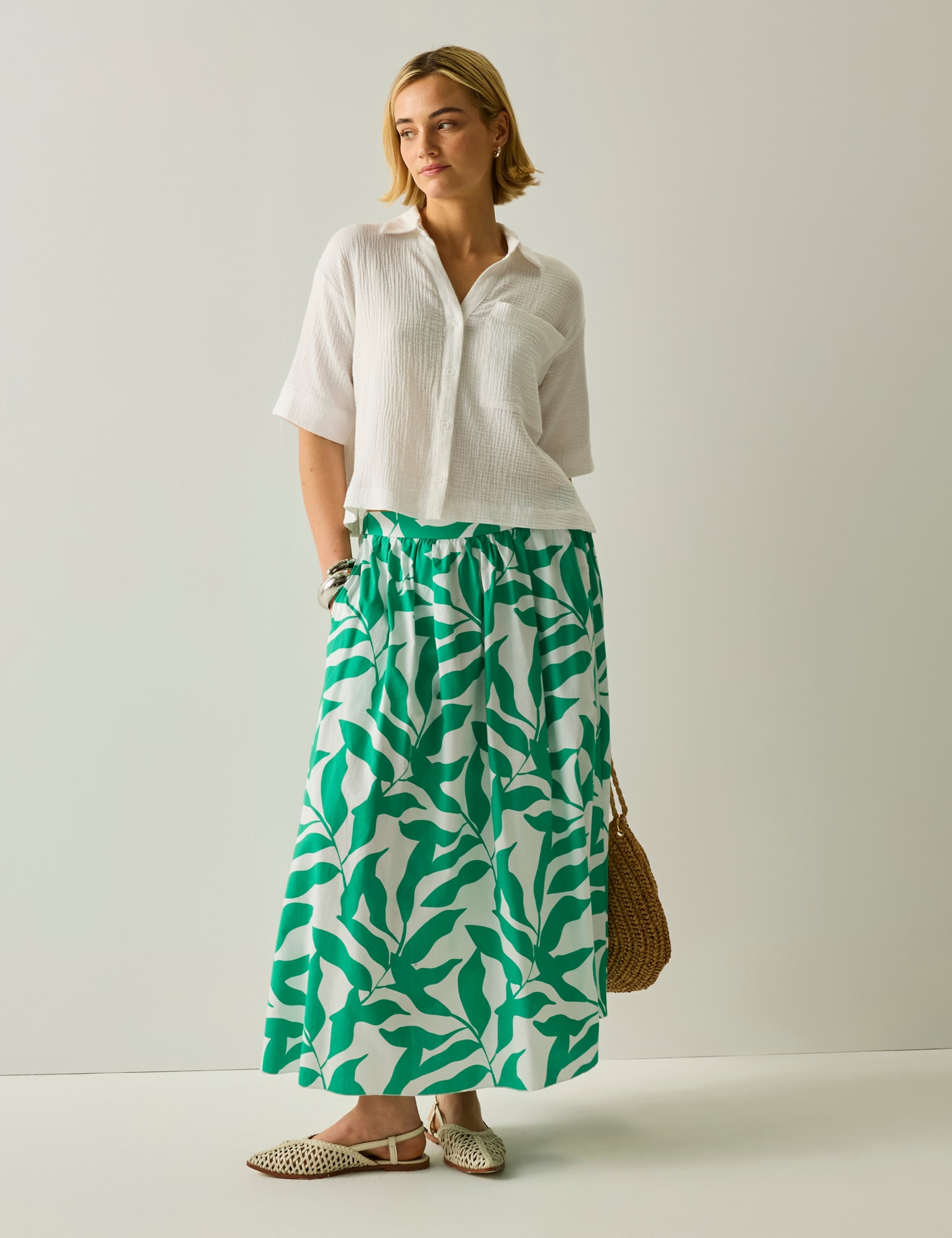 Pure Cotton Textured Relaxed Shirt 3 of 5