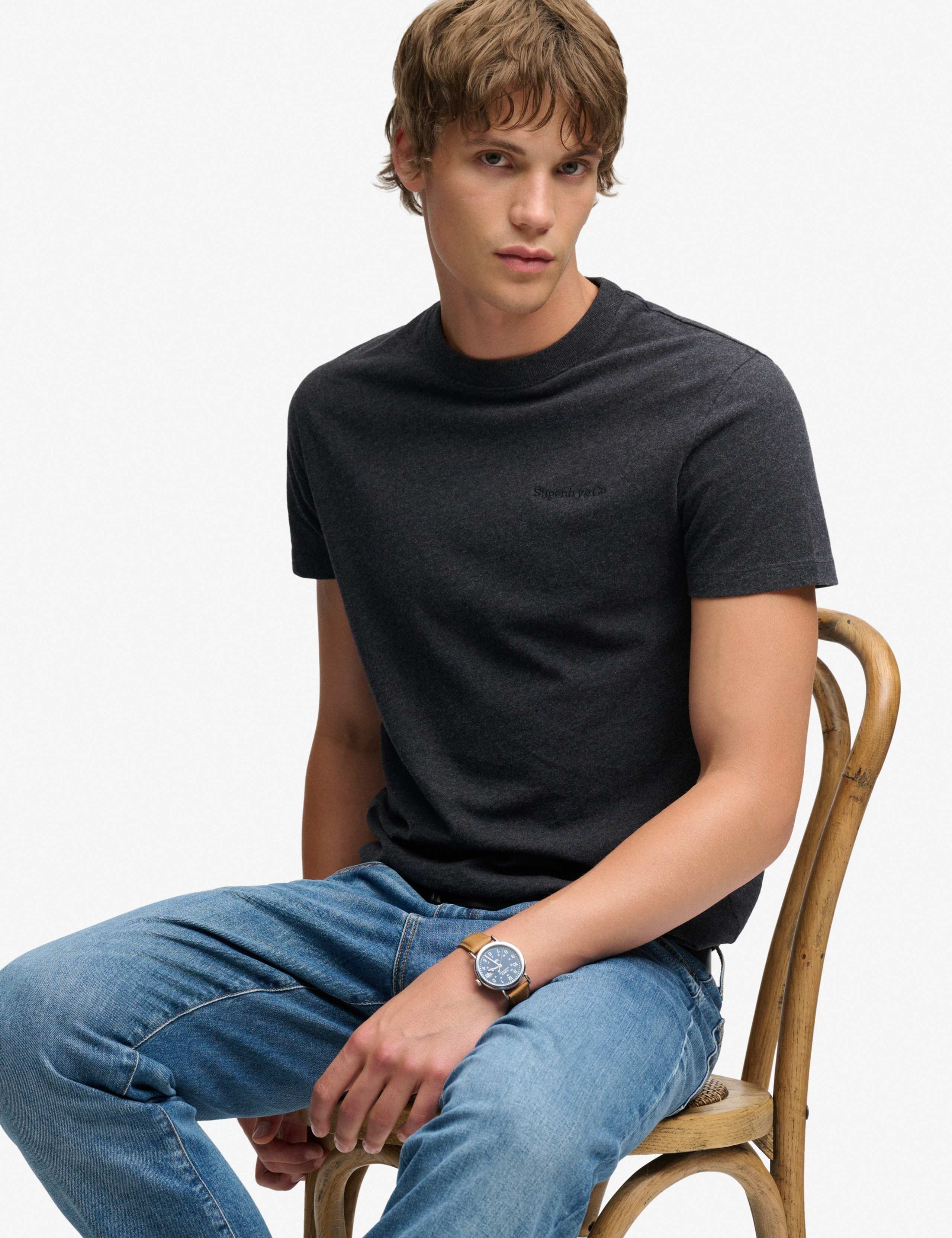 Pure Cotton Embroidered Logo T-Shirt 3 of 6
