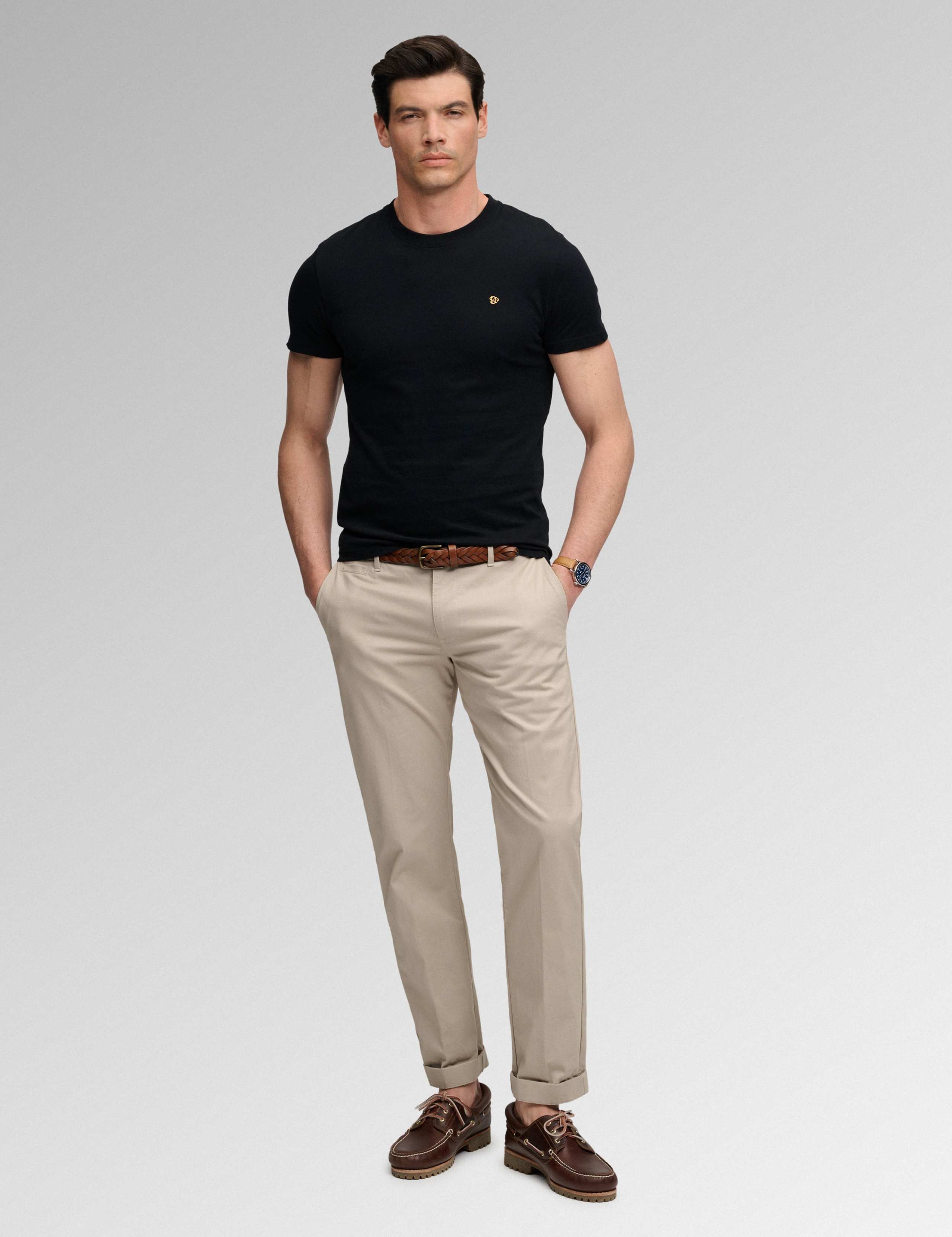 Pure Cotton Embroidered Logo T-Shirt 3 of 7