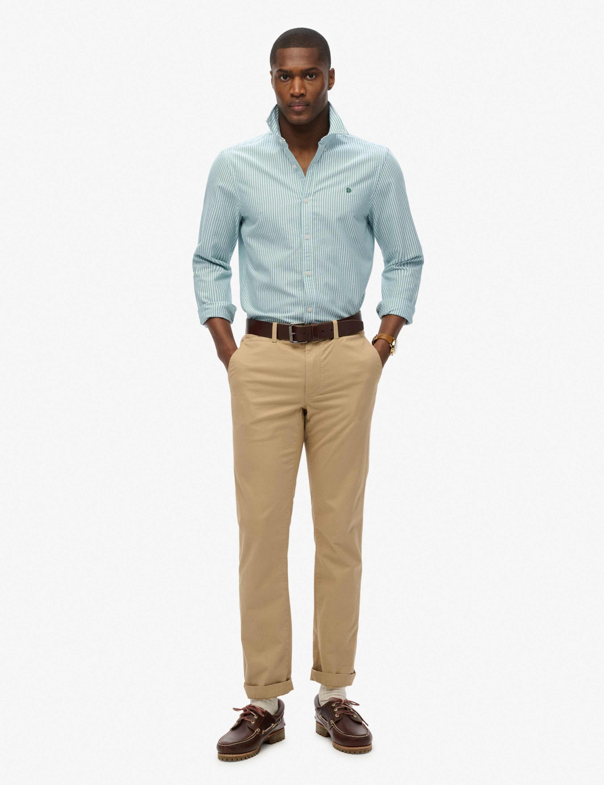 Pure Cotton Striped Oxford Shirt 3 of 6