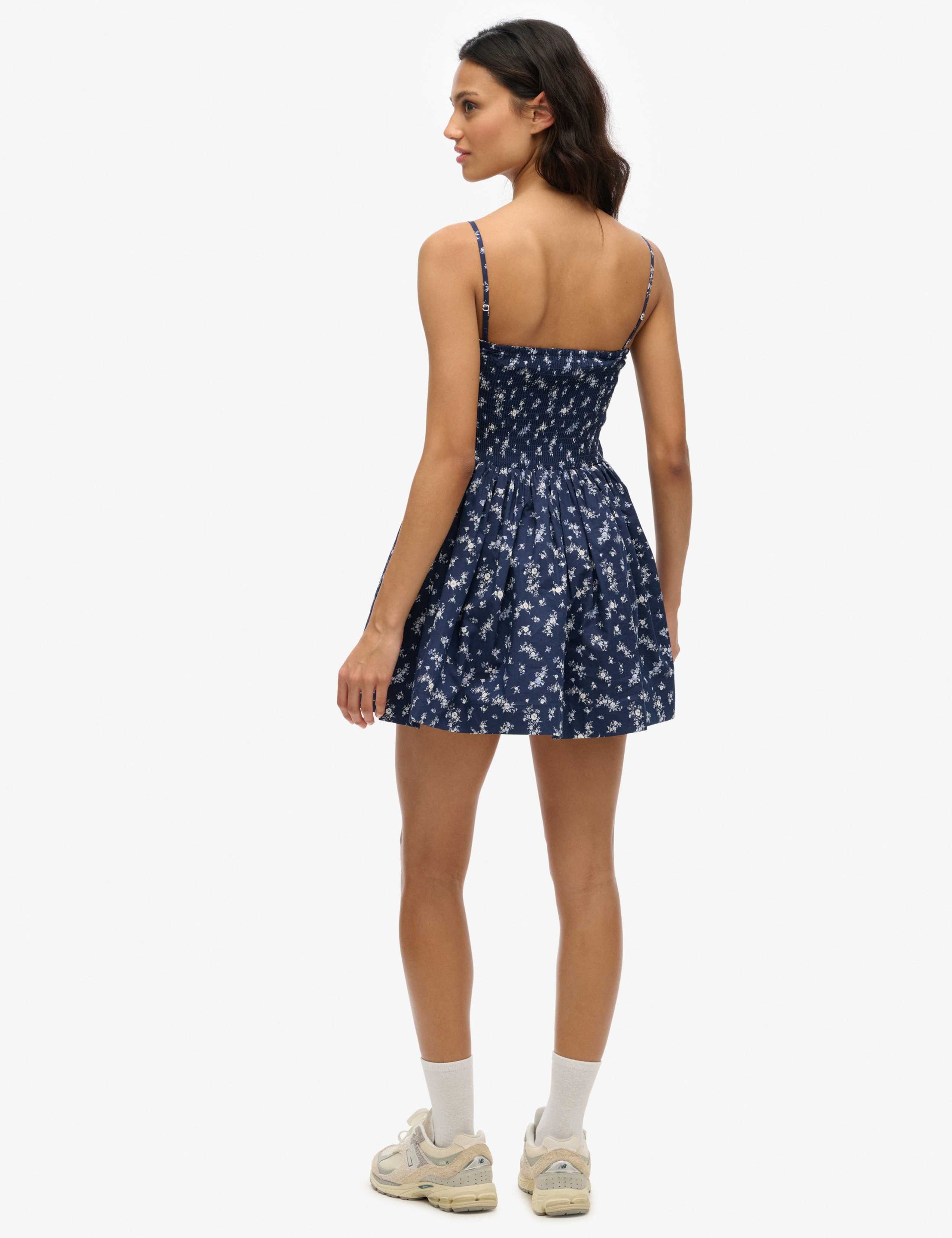 Cotton Rich Strappy Corset Mini Cami Dress 3 of 7