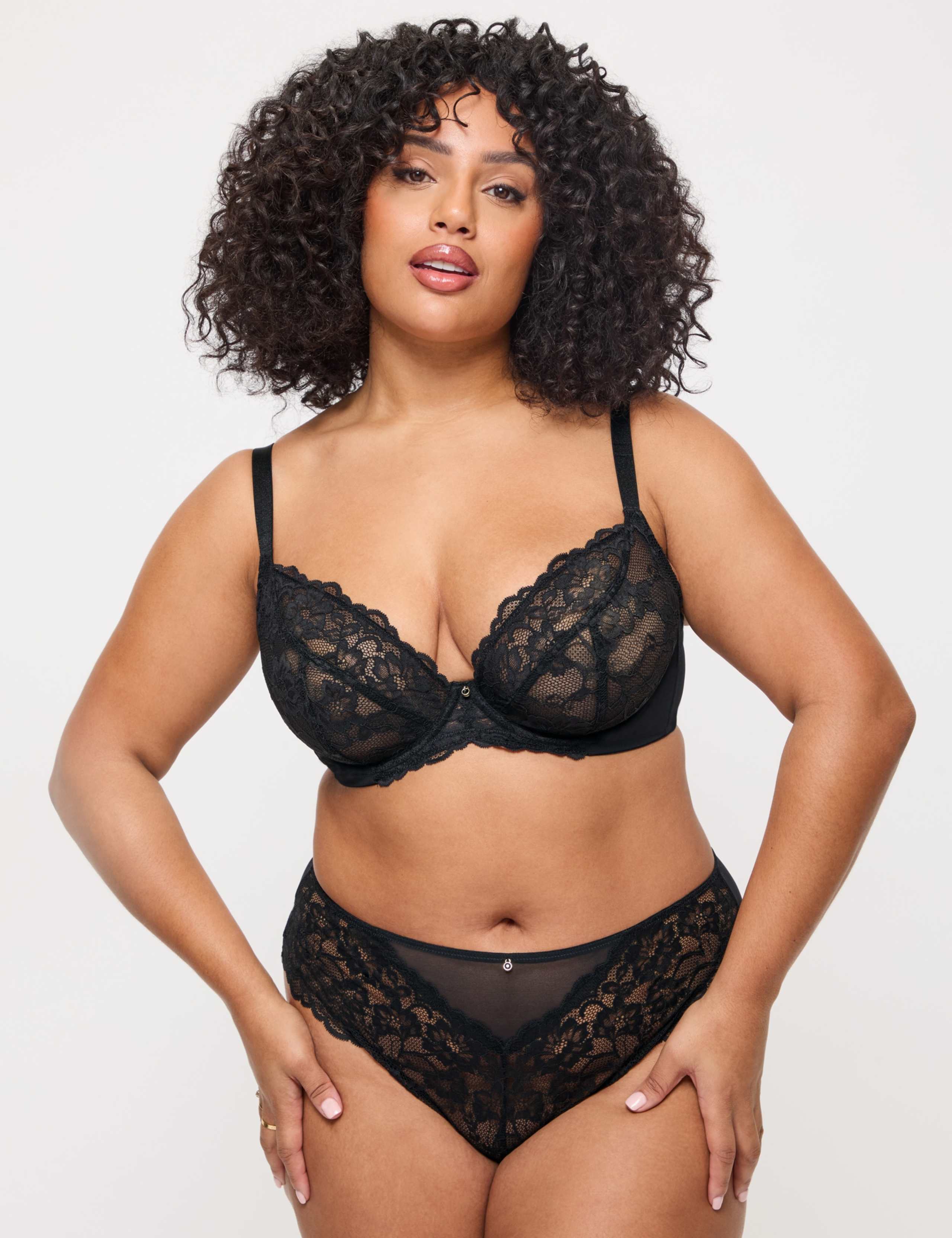 2 Pack Sexy Lace Wired Plunge Bras (DD-H) 4 of 7