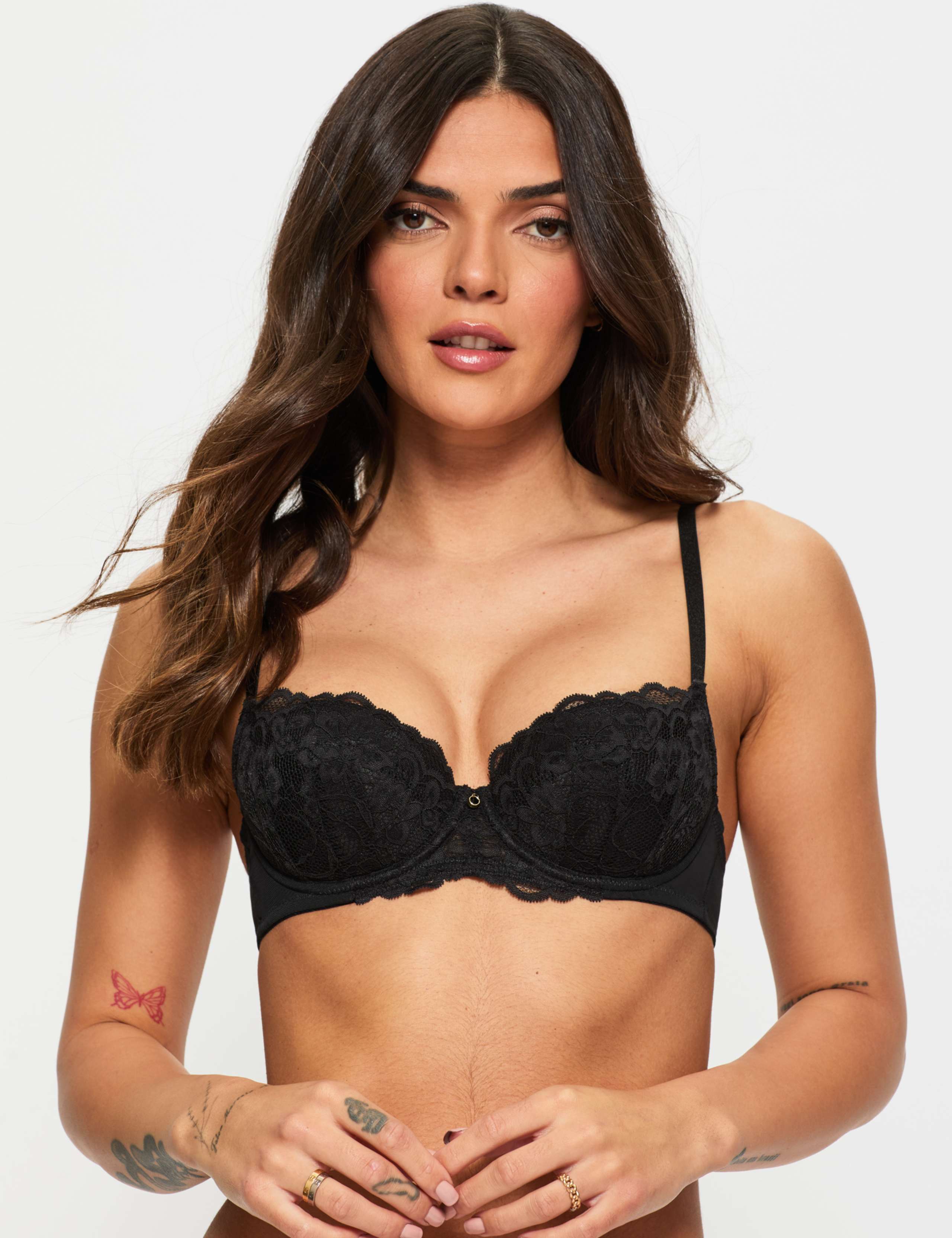 Sexy Lace Wired Balcony Bra (A-G) 1 of 10