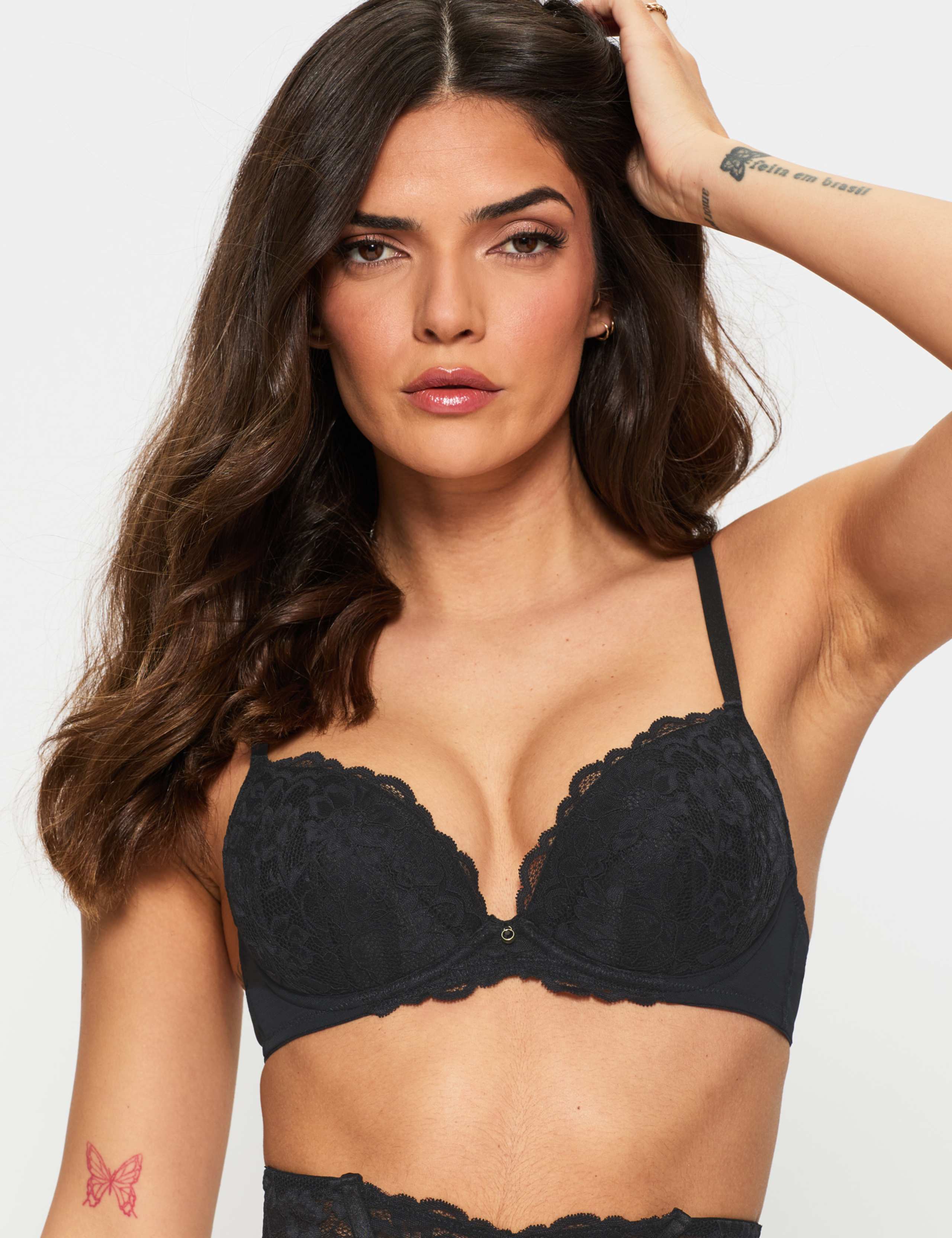 Sexy Lace Wired Plunge Bra (A-G) 1 of 9