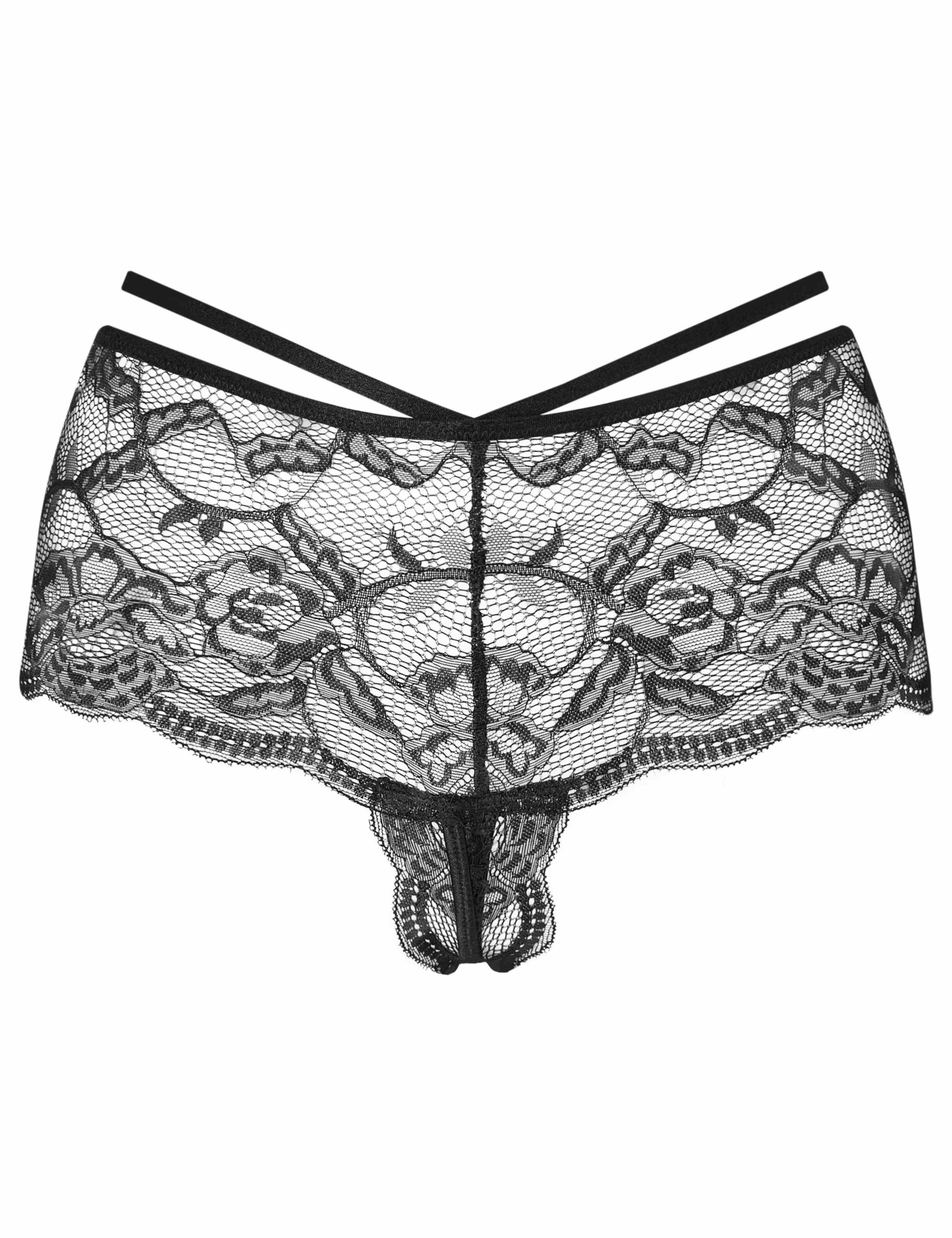 Lace Crotchless Knicker Shorts 2 of 5