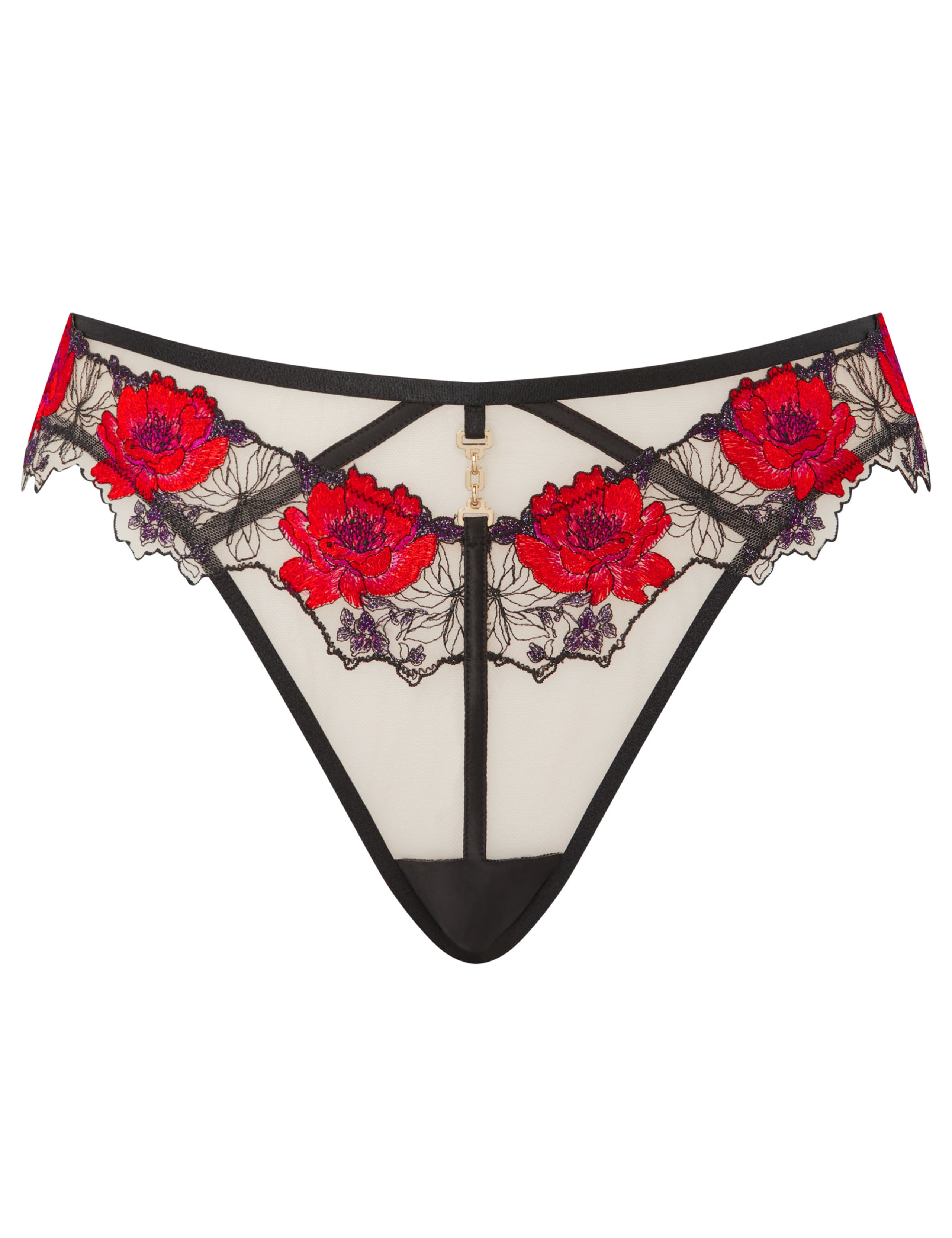 Embroidered Mesh Brazilian Knickers 2 of 5