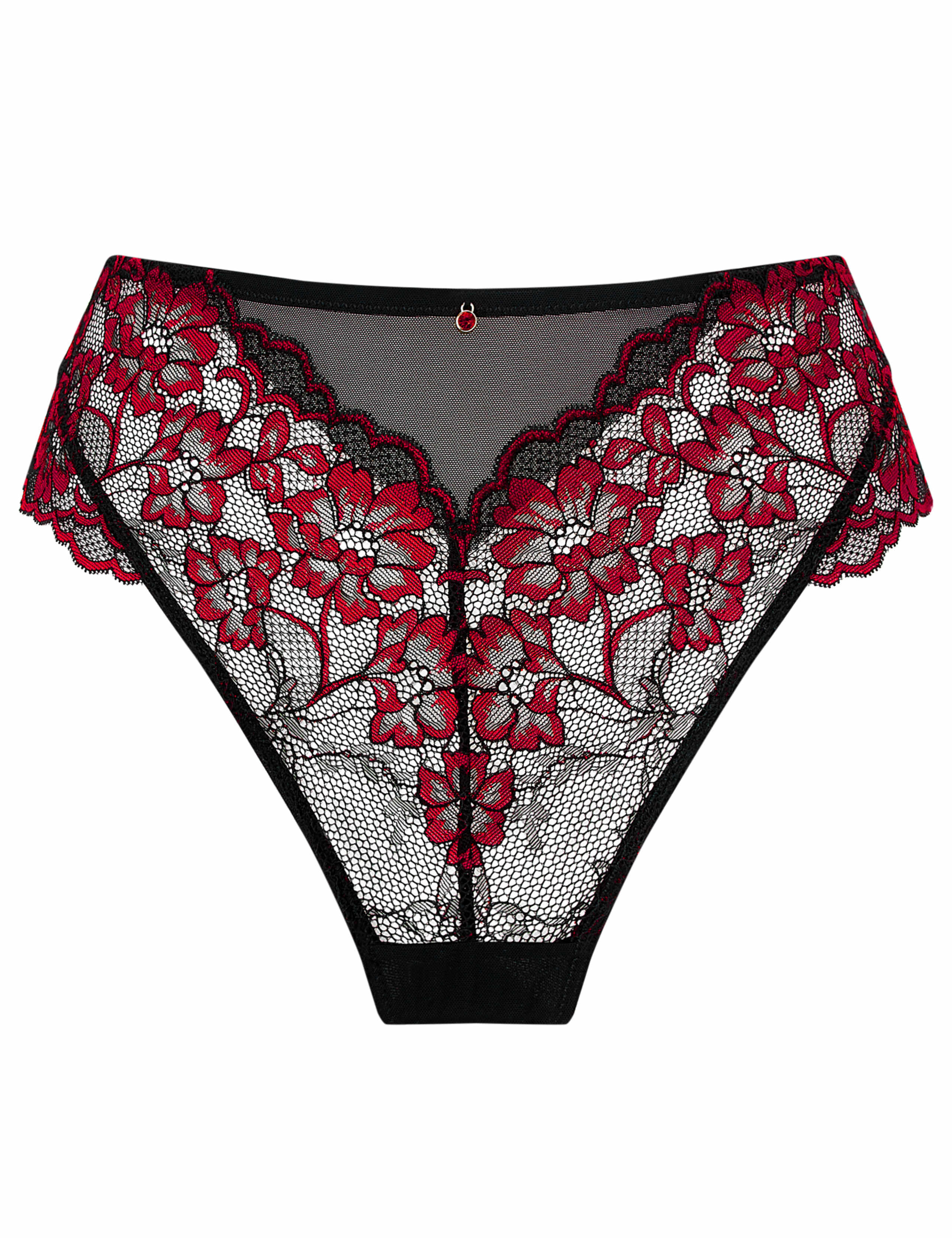 Sexy Lace High Waisted Brazilian Knickers 2 of 5
