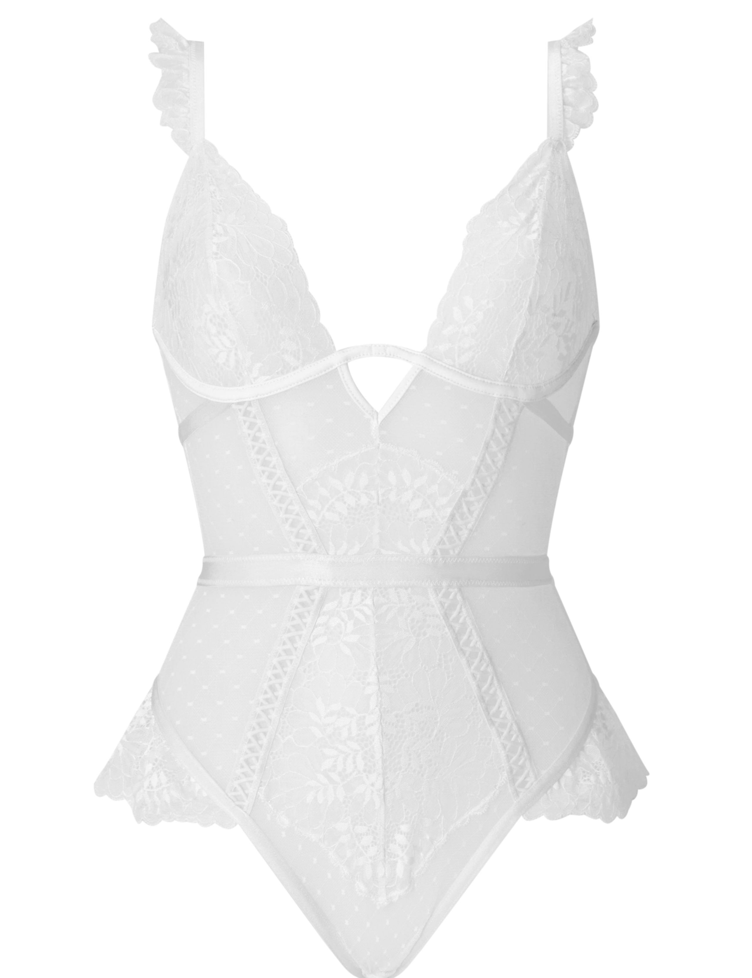 Lace Crotchless Teddy 2 of 5