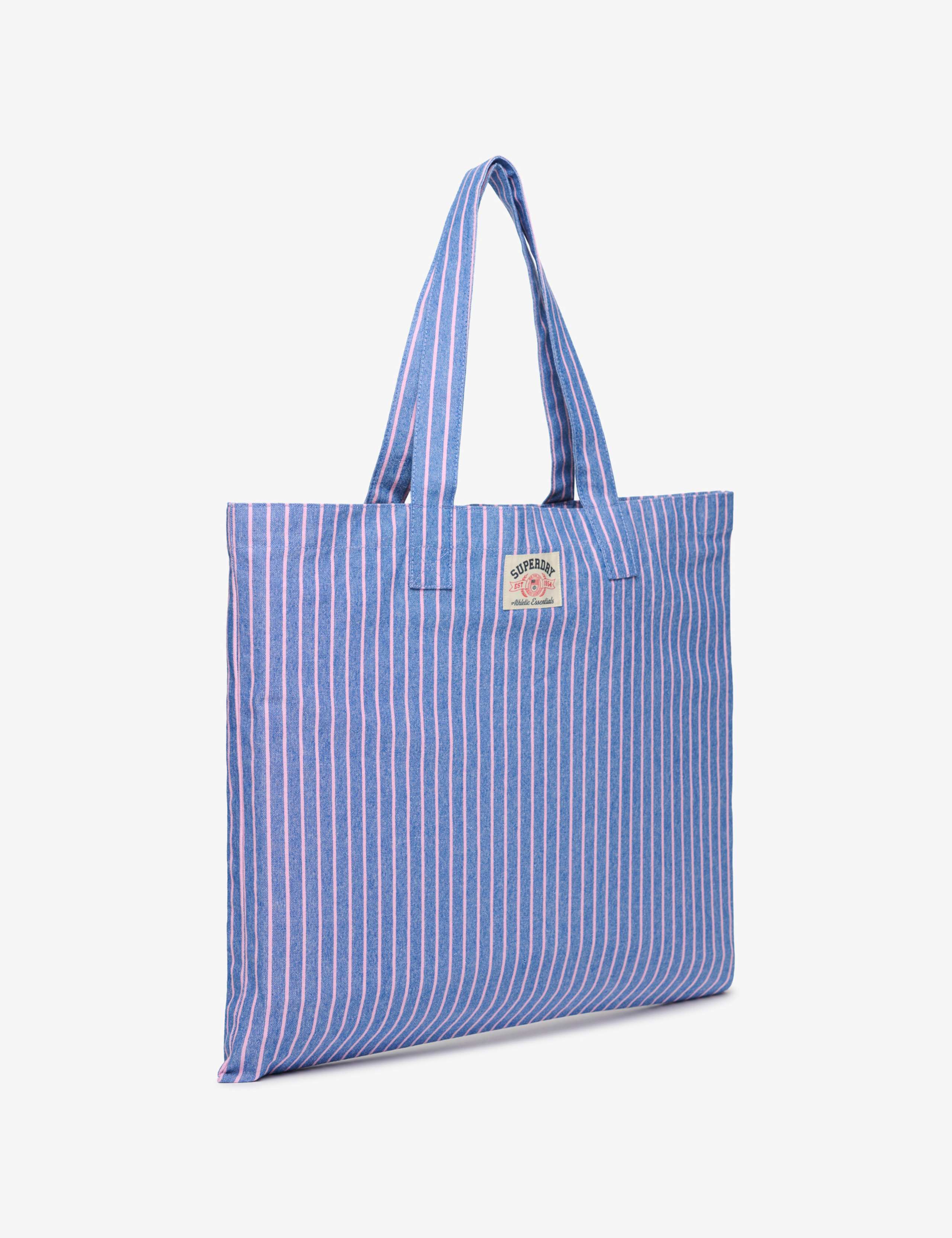 Pure Cotton Striped Top Handle Tote Bag 2 of 5