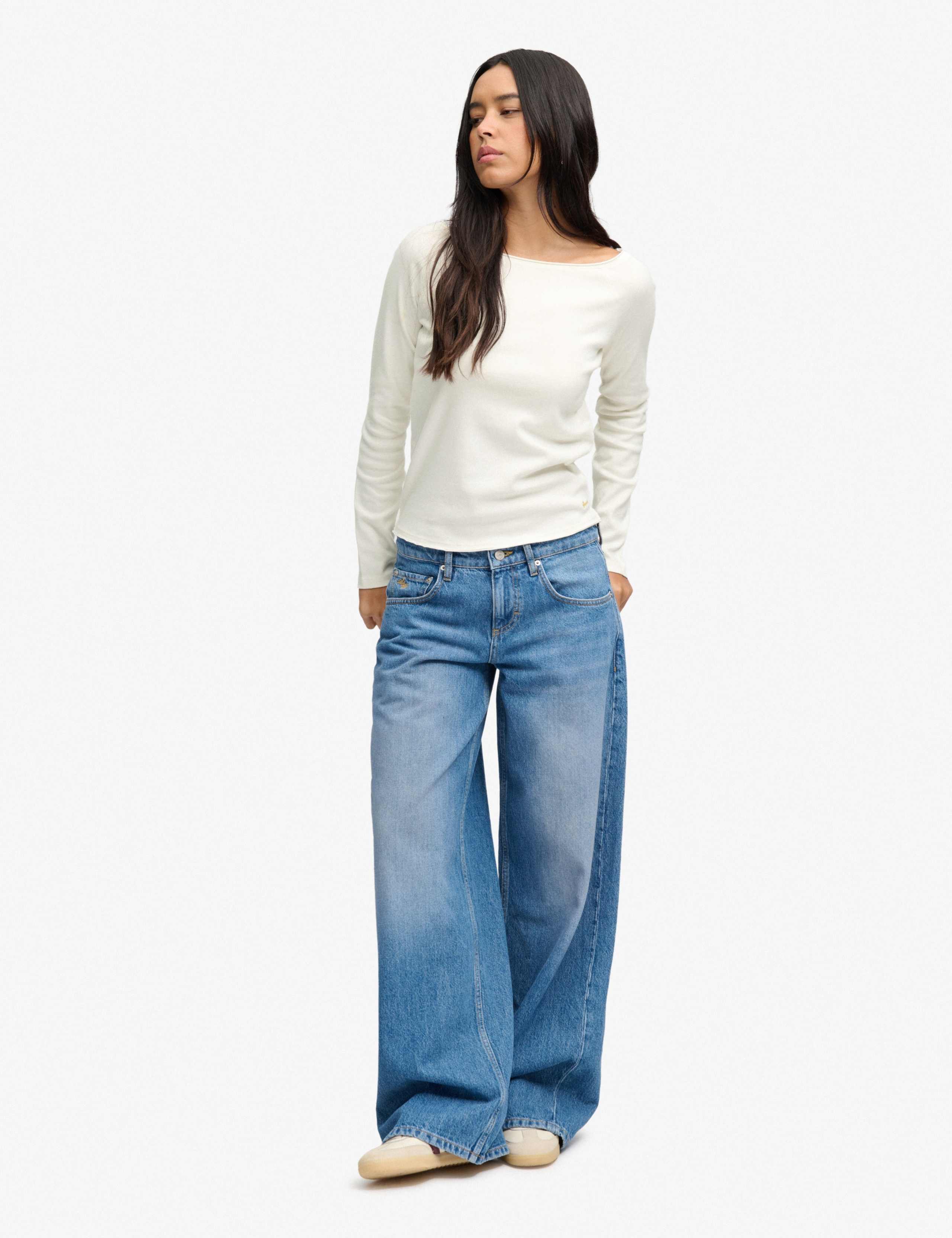 Pure Cotton Slim Fit Off The Shoulder Top 3 of 7