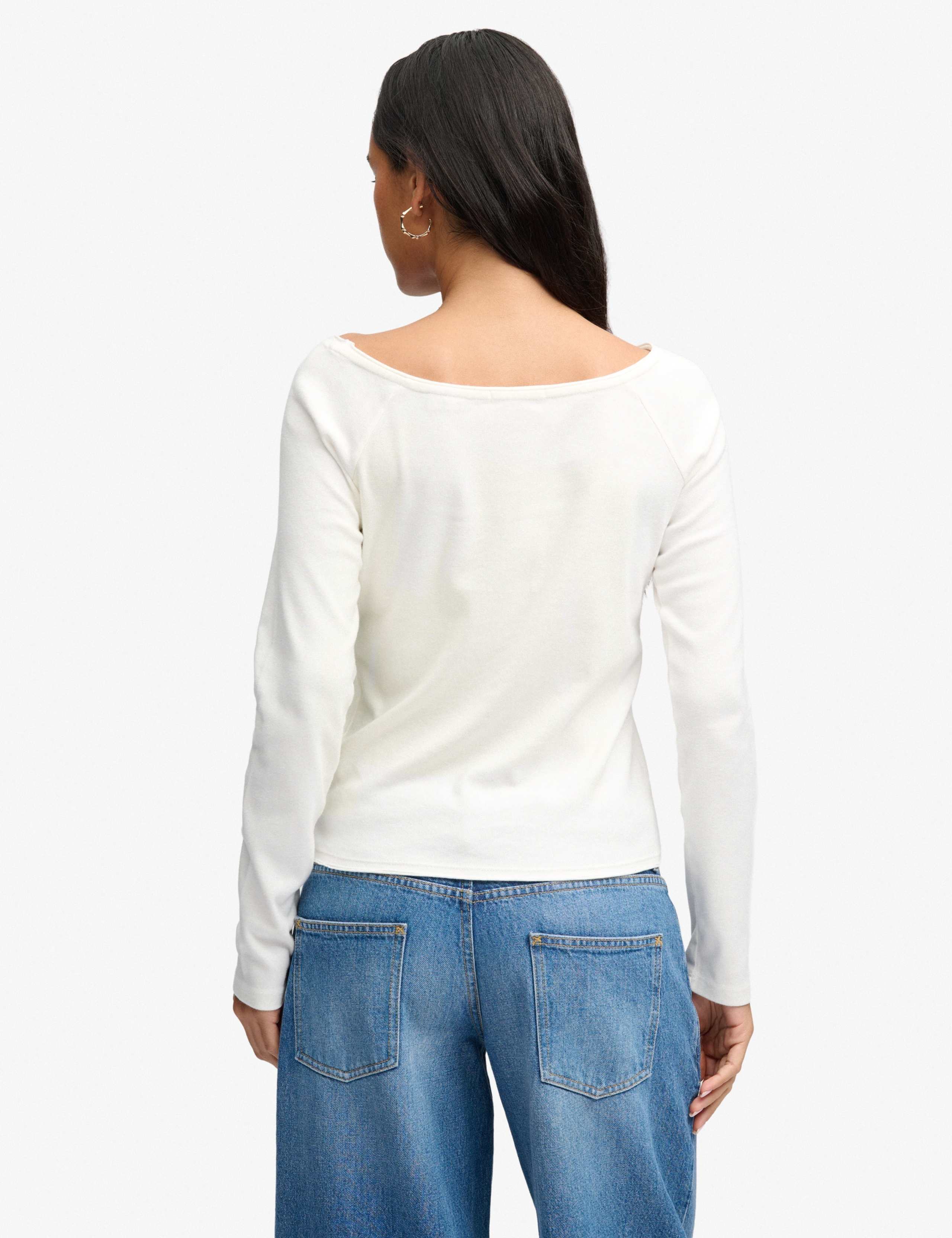 Pure Cotton Slim Fit Off The Shoulder Top 4 of 7