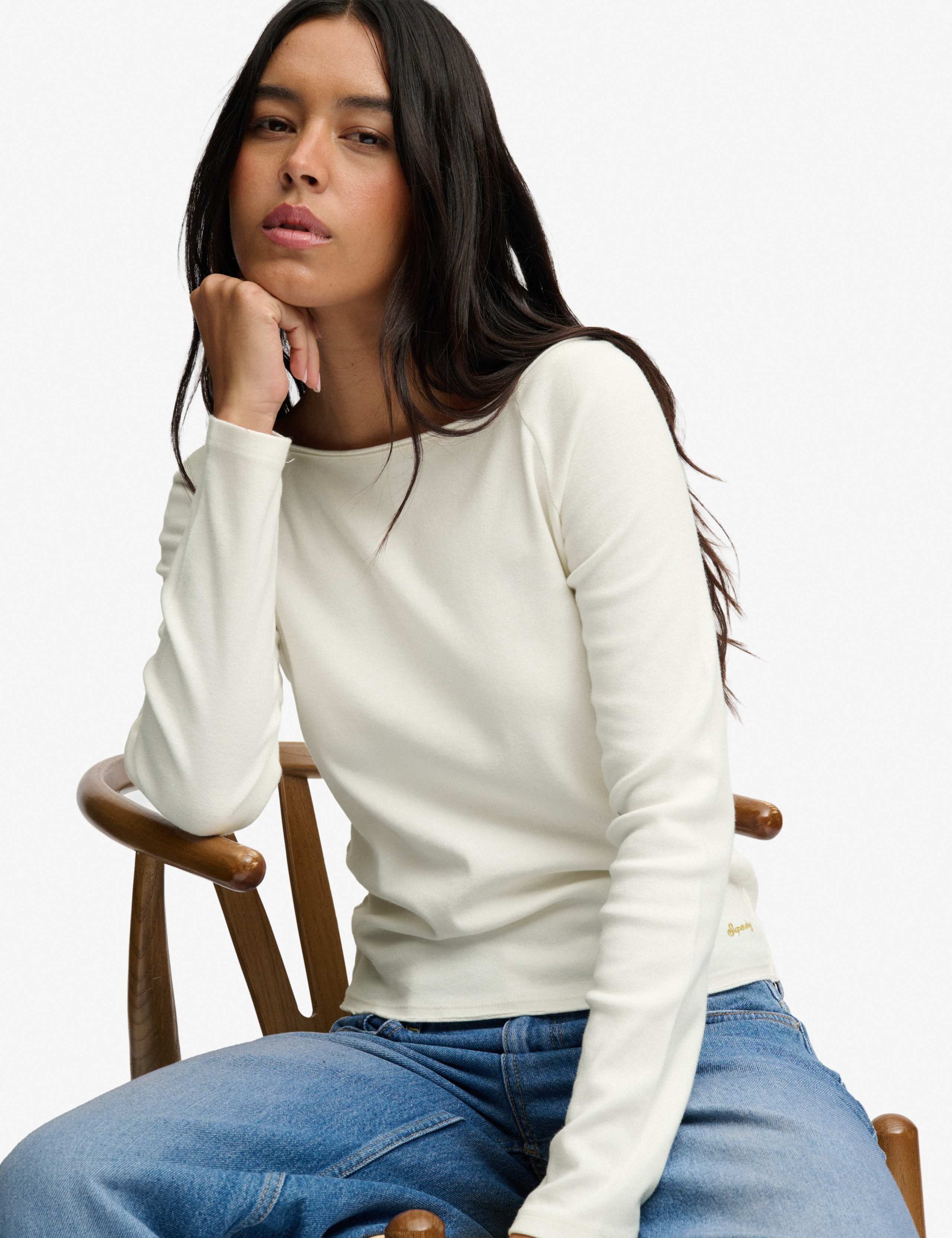 Pure Cotton Slim Fit Off The Shoulder Top 5 of 7